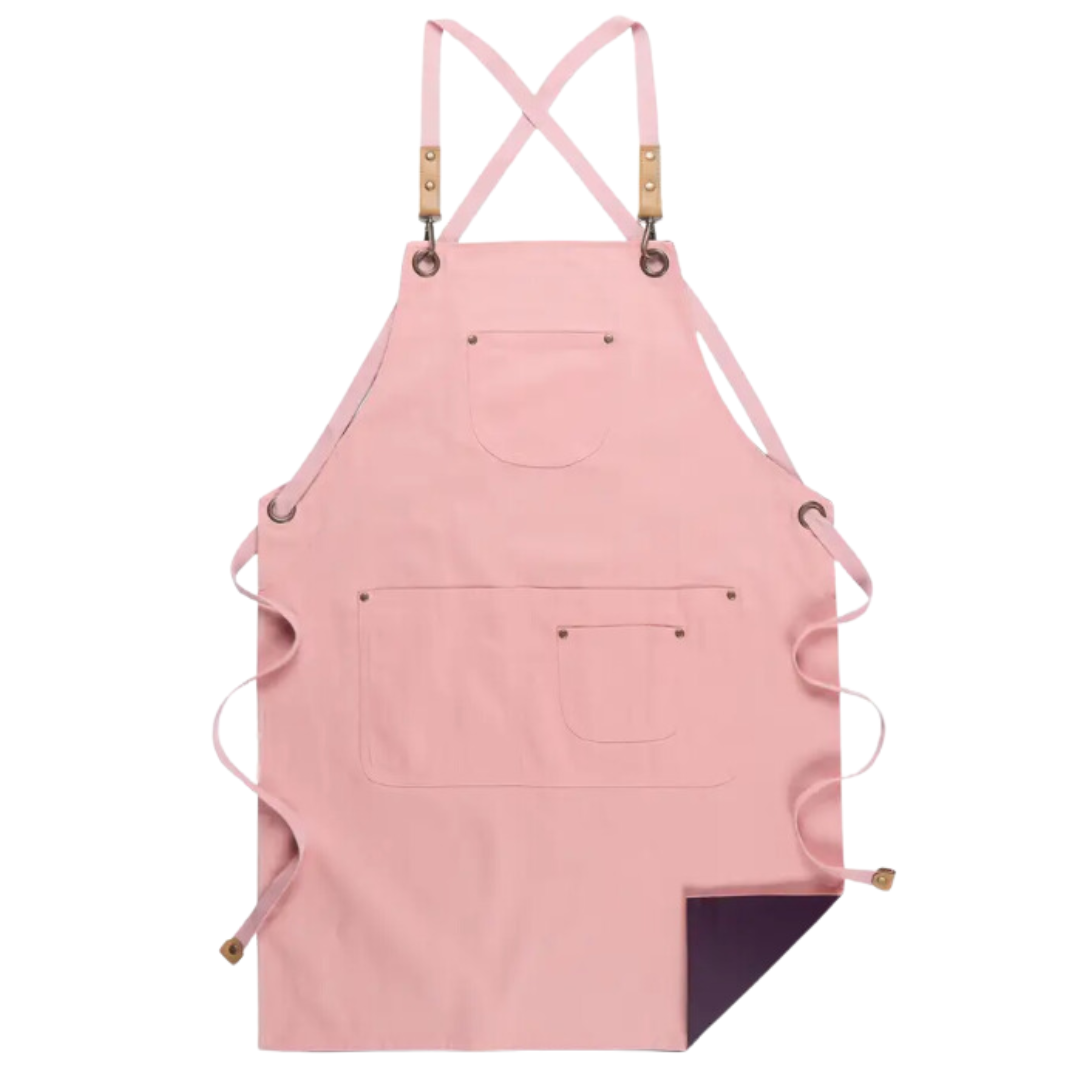Anyhouz Kitchen Apron Purple Pink Newest Solid Cooking Apron for Men and Women Chef Waiter Cafe Hairdresser Bibs Garden Accessory Hot-Aprons-PEROZ Accessories