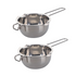 Anygleam Melting Pot 2Pcs Silver Chocolate Melt Cookware Kitchen Heating Container Milk Bowl Baking Tool Kitchenware-Pots-PEROZ Accessories