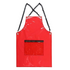 Anyhouz Salon Barber Apron Red 3 Pockets Fashion Cross-back Adjustable Waterproof Ideal for Hair Stylist-Aprons-PEROZ Accessories