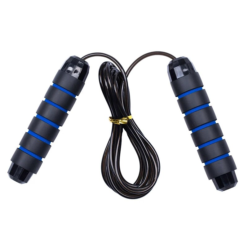 Anyfit Blue Jumping Rope Tangle Free Rapid Speed Cable With Ball Bearings Steel Skipping Rope Gym Fitness Home Exercise Slim Body-Exercise & Fitness-PEROZ Accessories