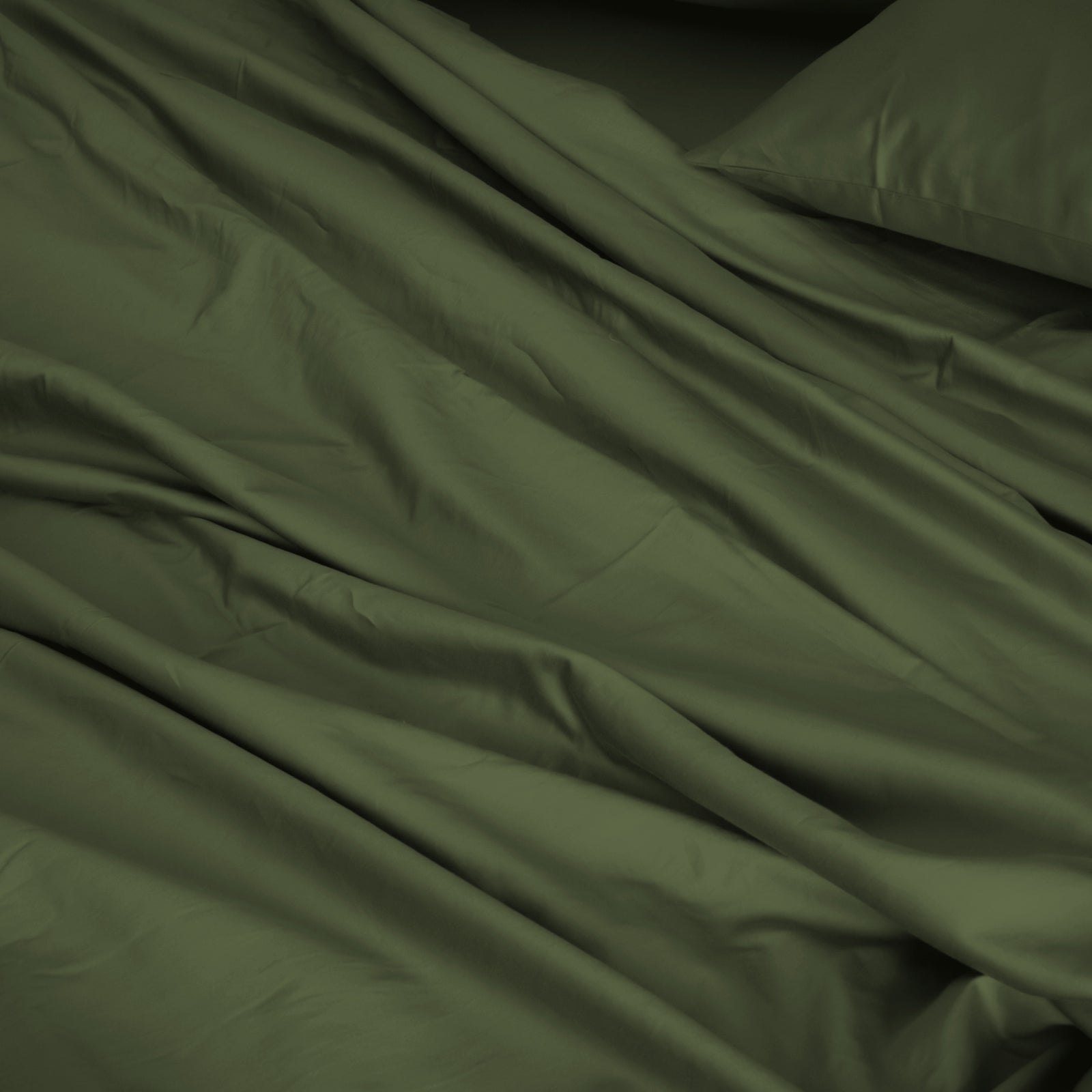 Royal Comfort 1000TC Hotel Grade Bamboo Cotton Sheets Pillowcases Set Ultrasoft - King - Olive-Bed Sheets-PEROZ Accessories