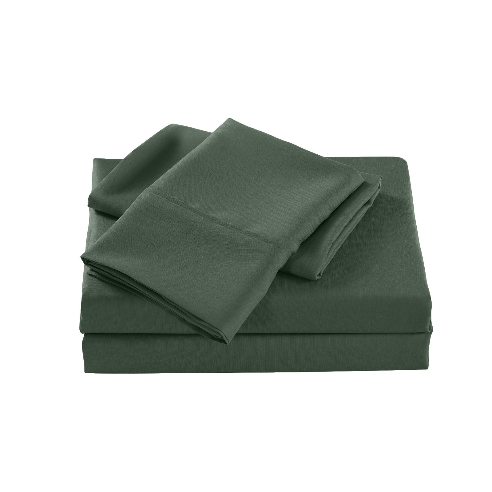 Royal Comfort 2000 Thread Count Bamboo Cooling Sheet Set Ultra Soft Bedding - King - Olive-Bed Sheets-PEROZ Accessories