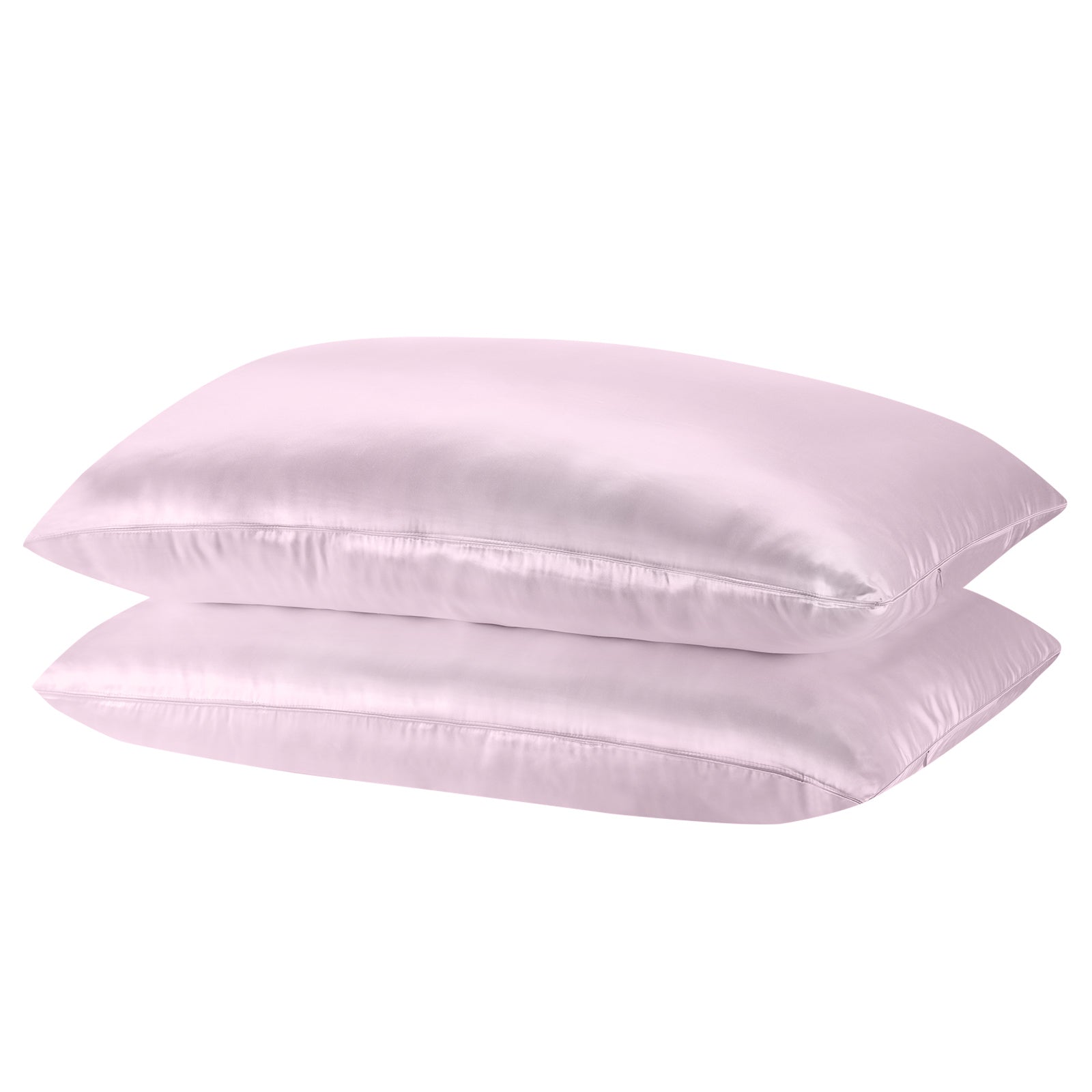 Royal Comfort Mulberry Soft Silk Hypoallergenic Pillowcase Twin Pack 51 x 76cm - Lilac-Pillowcases-PEROZ Accessories