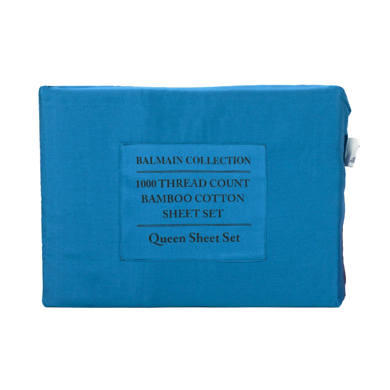 Royal Comfort 1000TC Balmain Hotel Grade Bamboo Cotton Sheets Pillowcases Set - Queen - Mineral Blue-Bed Sheets-PEROZ Accessories