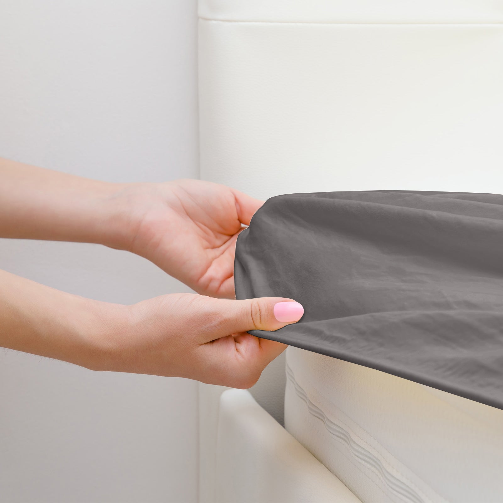 Royal Comfort 1500 Thread Count 6 Piece Cotton Rich Bedroom Collection Set - King - Dusk Grey-Home & Garden > Bedding-PEROZ Accessories