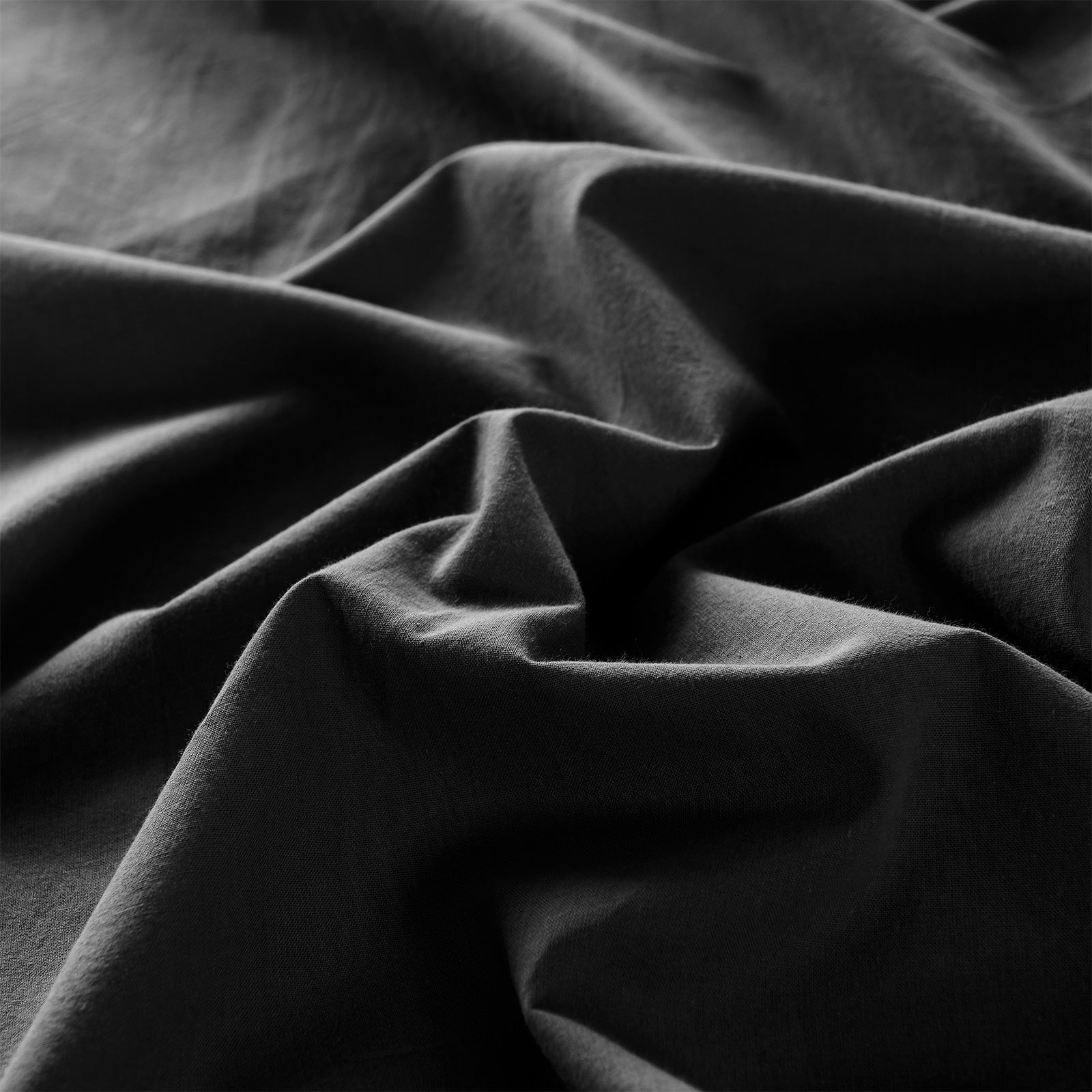Royal Comfort Vintage Washed 100% Cotton Sheet Set Fitted Flat Sheet Pillowcases - King - Charcoal-Home & Garden > Bedding-PEROZ Accessories
