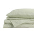 Royal Comfort Flax Linen Blend Sheet Set Bedding Luxury Breathable Ultra Soft - King - Sage Green-Home & Garden > Bedding-PEROZ Accessories