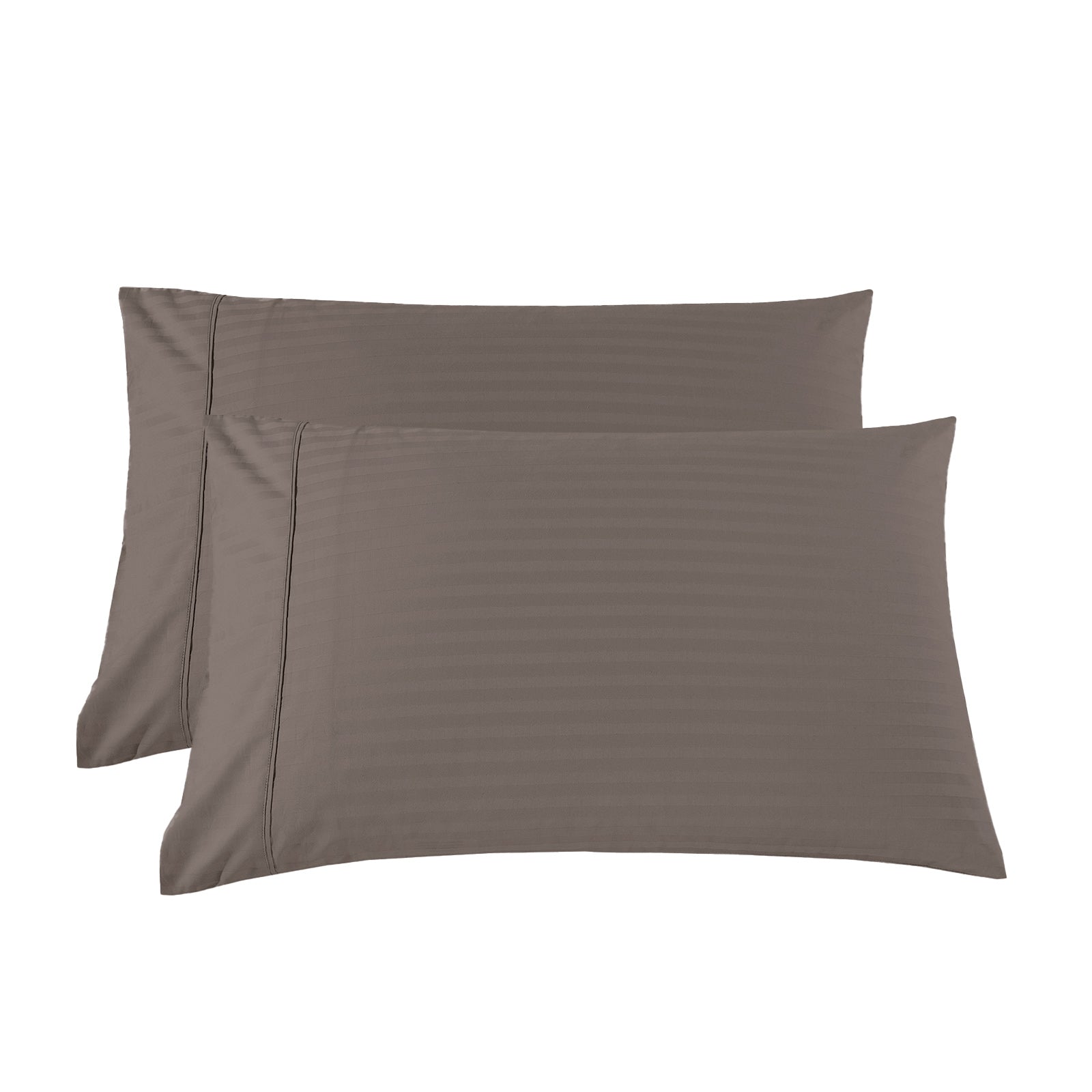 Royal Comfort Kensington 1200 Thread Count 100% Cotton Stripe Quilt Cover Set - Super King - Charcoal-Home & Garden > Bedding-PEROZ Accessories