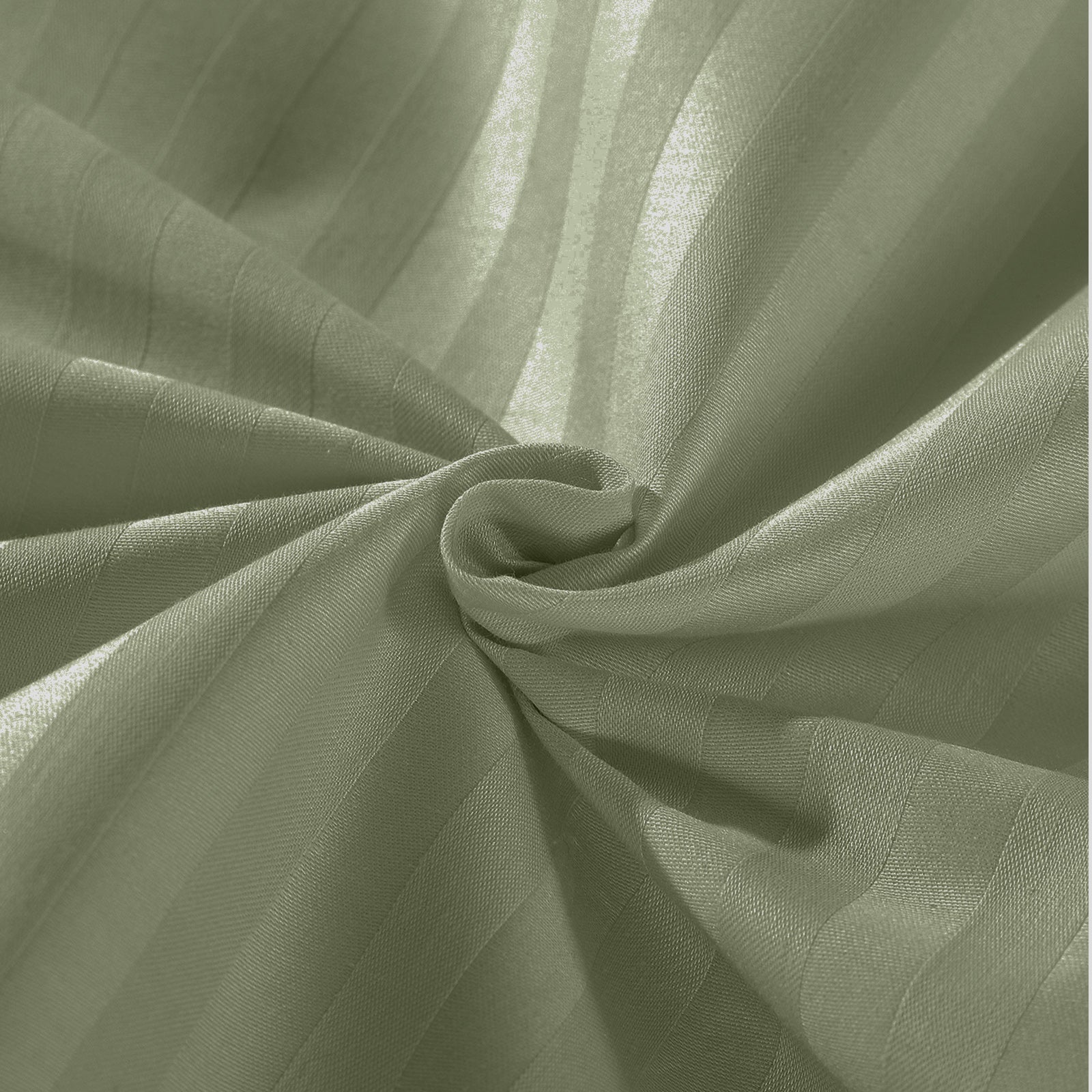 Royal Comfort Kensington 1200 Thread Count 100% Cotton Stripe Quilt Cover Set - King - Olive-Home & Garden > Bedding-PEROZ Accessories