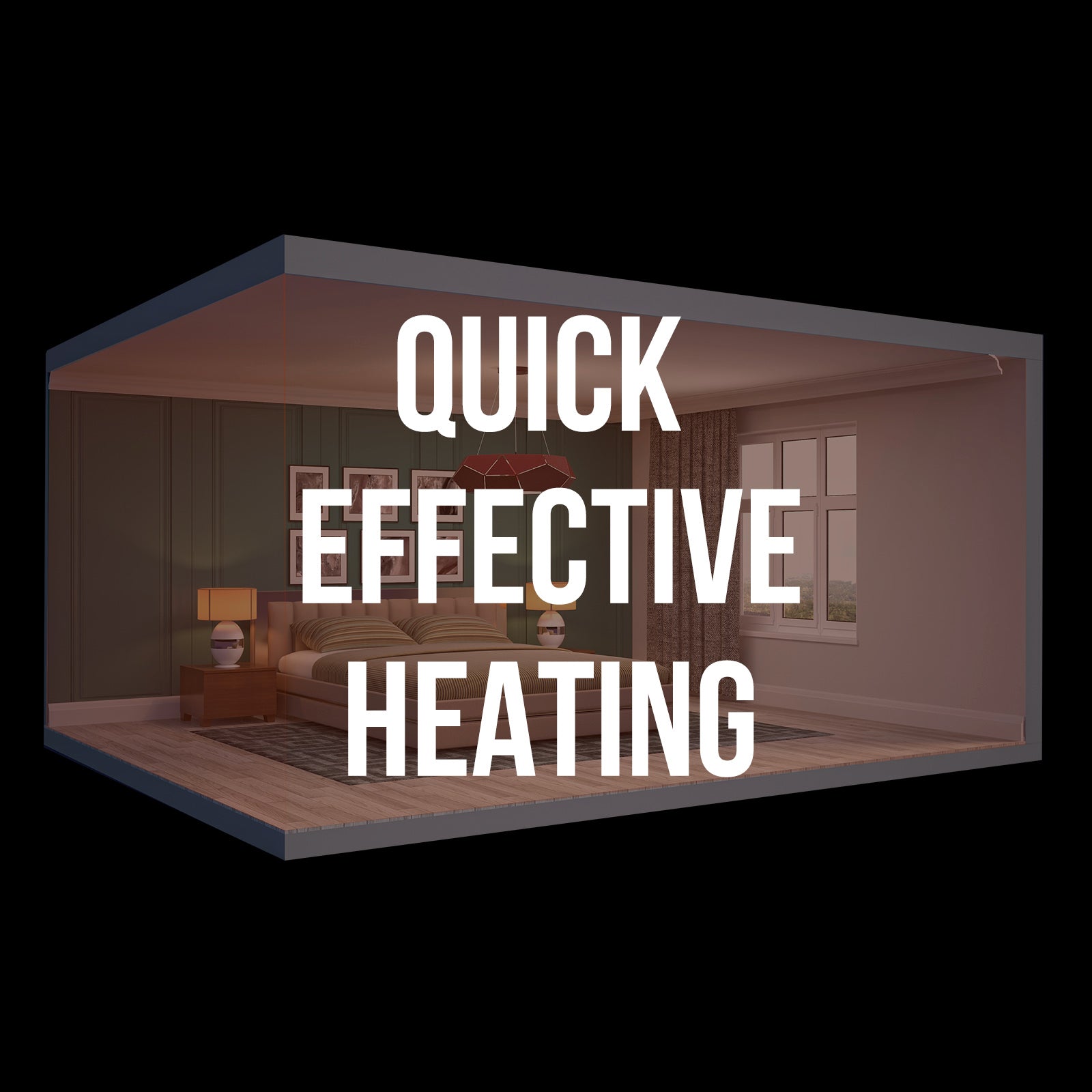Pursonic Electric Ceramic Tower Heater Portable Oscillating Remote Control - White-Appliances > Heaters-PEROZ Accessories