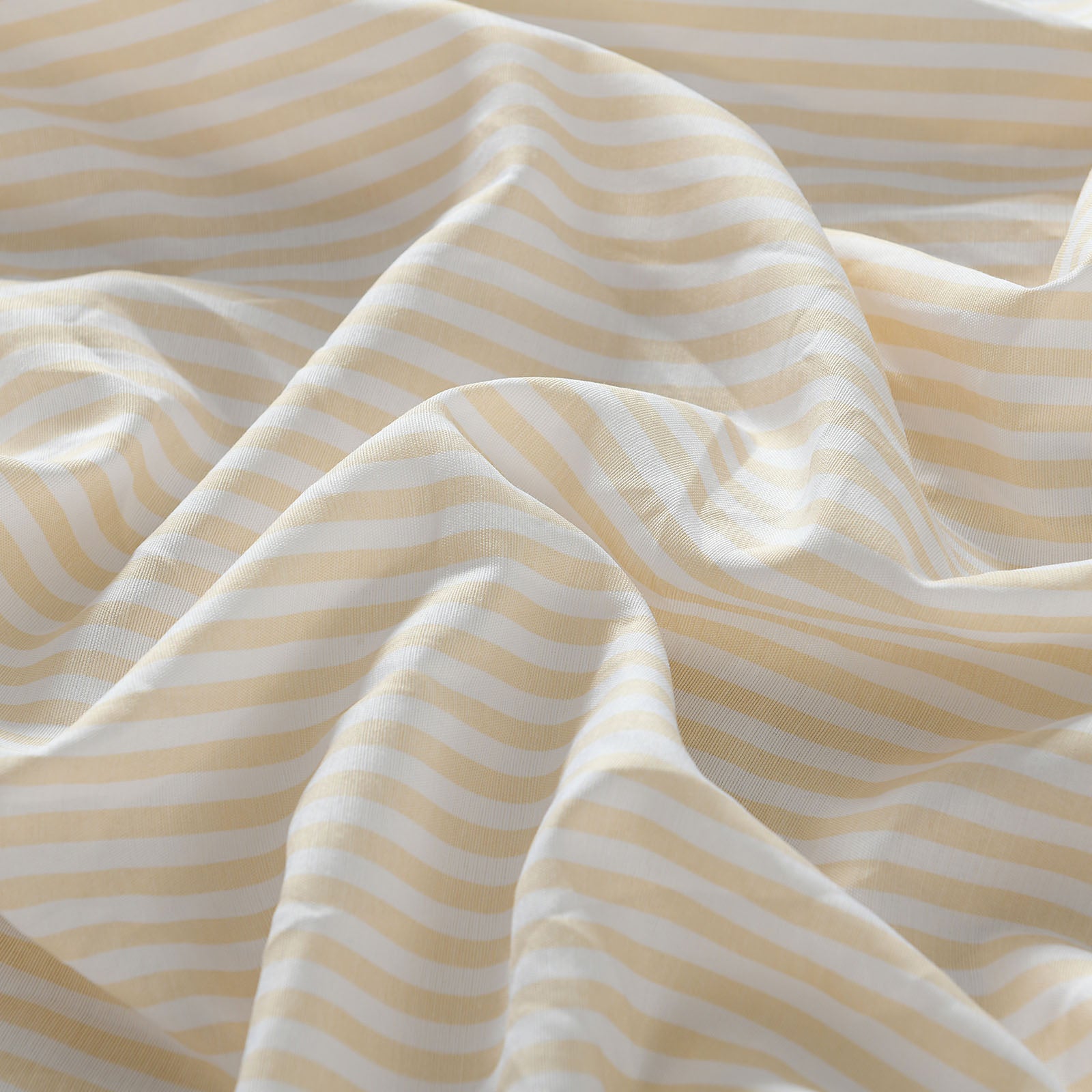 Royal Comfort Striped Flax Linen Blend Quilt Cover Set Soft Touch Bedding - King - Beige-Home & Garden > Bedding-PEROZ Accessories