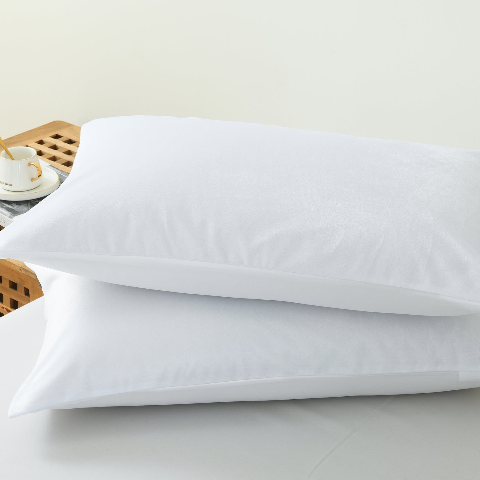 Royal Comfort Velvet Quilt Cover Set Super Soft Luxurious Warmth - Queen - White-Quilt Covers-PEROZ Accessories