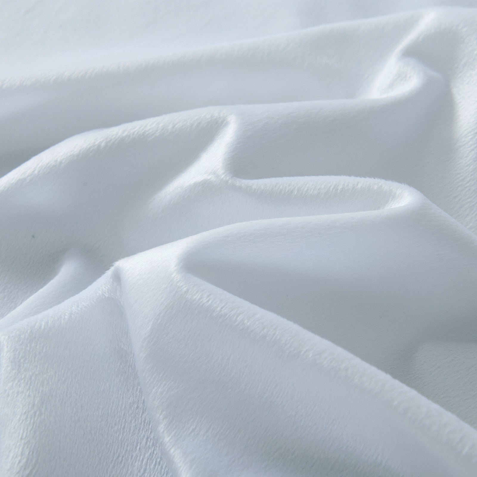 Royal Comfort Velvet Quilt Cover Set Super Soft Luxurious Warmth - King - White-Quilt Covers-PEROZ Accessories