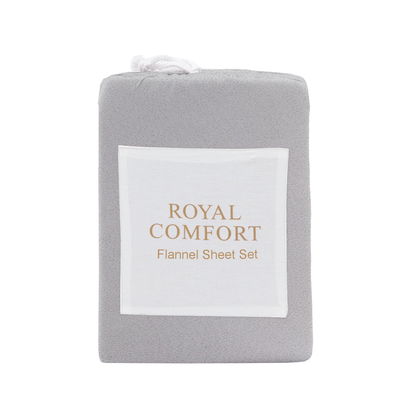 Royal Comfort Polar Fleece Flannel Sheet Set Ultra Soft Plush Cozy - Single - Grey-Bed Sheets-PEROZ Accessories