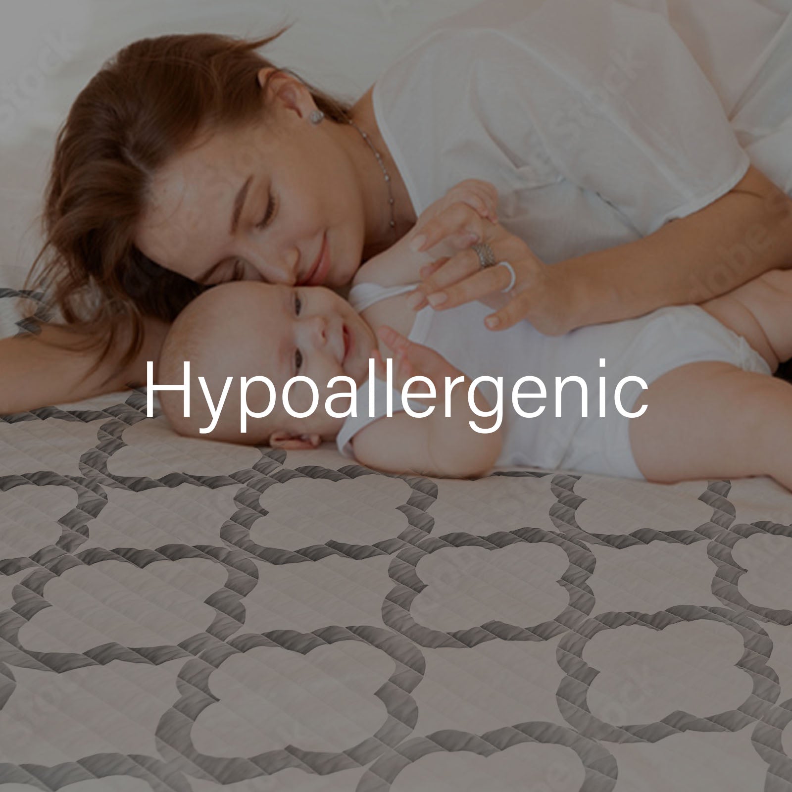 Royal Comfort Bamboo Cooling Reversible 7 Piece Comforter Set Bedspread - Queen - White-Bed Sheets-PEROZ Accessories