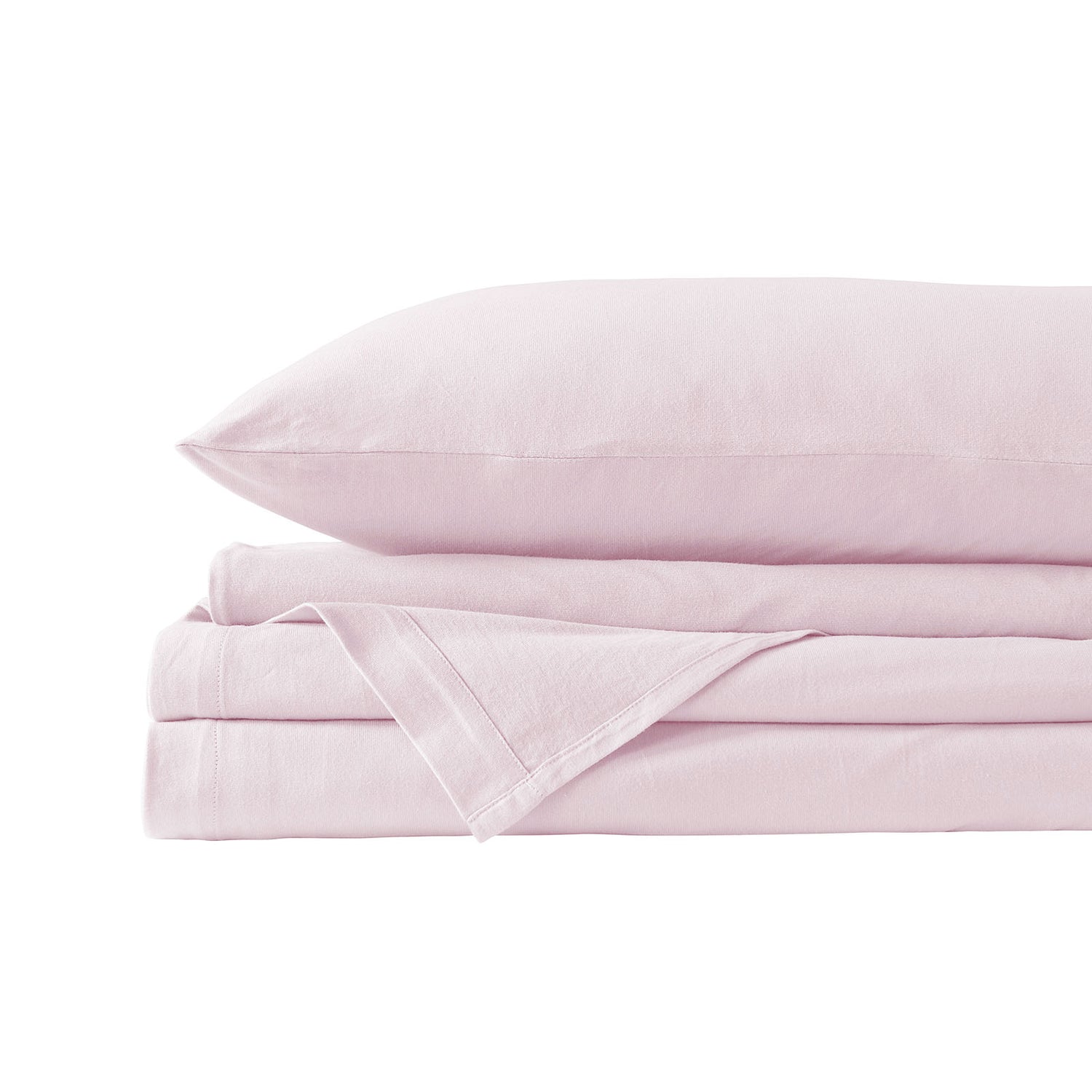 Royal Comfort 100% Jersey Cotton Quilt Cover Set Ultra Soft Bedding Luxurious - Queen - Pink Marle-Home & Garden > Bedding-PEROZ Accessories