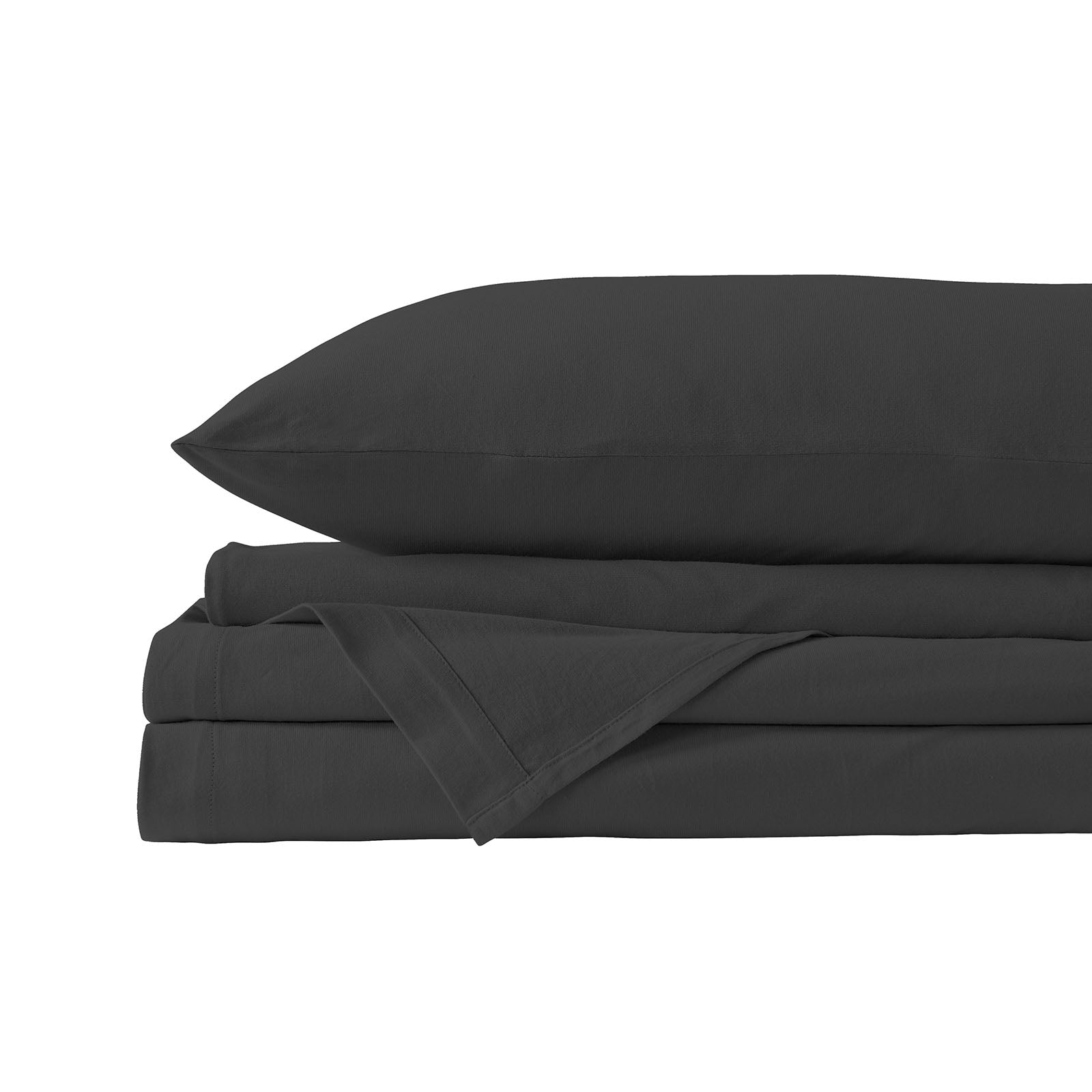 Royal Comfort 100% Jersey Cotton Quilt Cover Set Ultra Soft Bedding Luxurious - King - Charcoal Marle-Home & Garden > Bedding-PEROZ Accessories