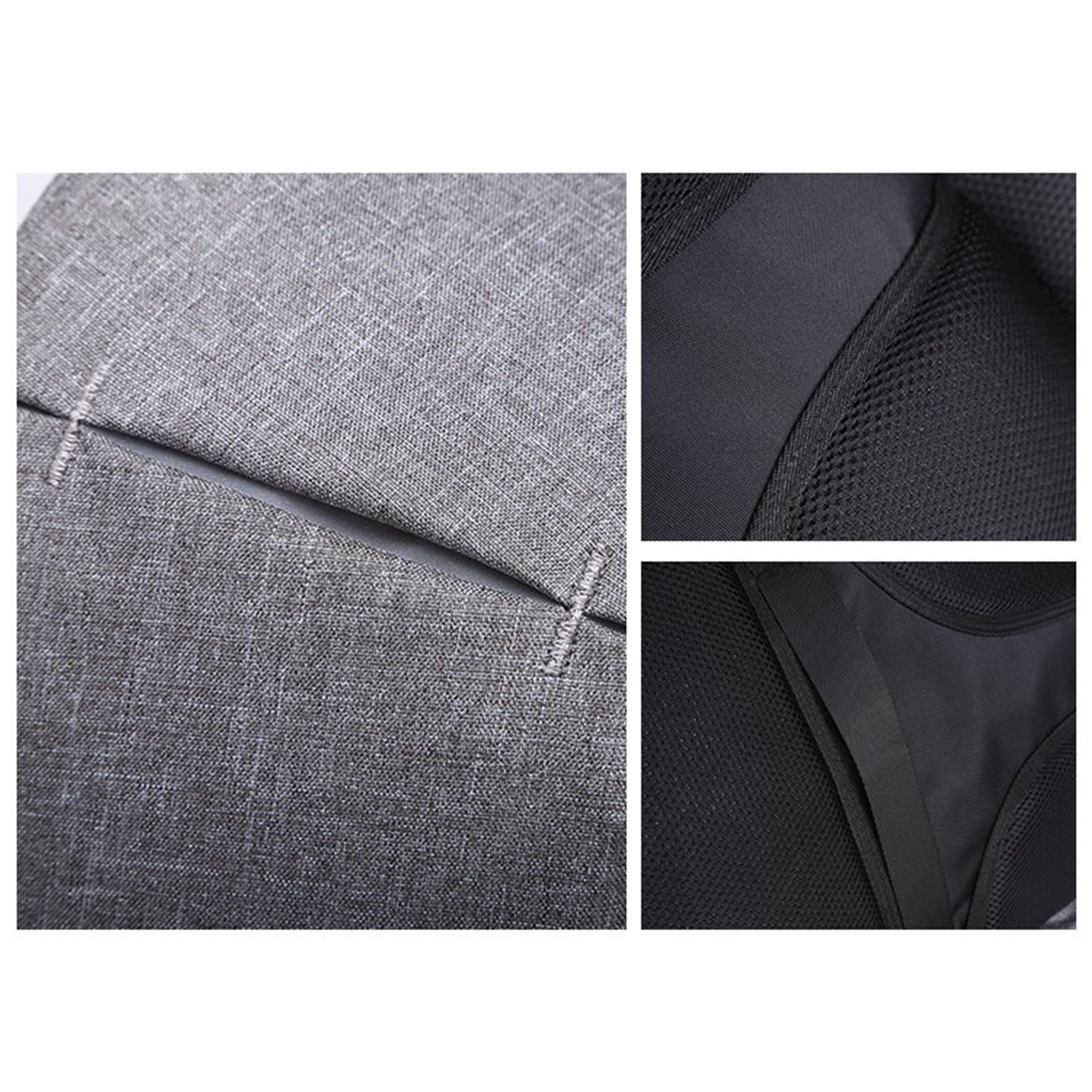 Anti Theft Backpack Waterproof bag School Travel Laptop Bags USB Charging - Grey-Backpacks-PEROZ Accessories