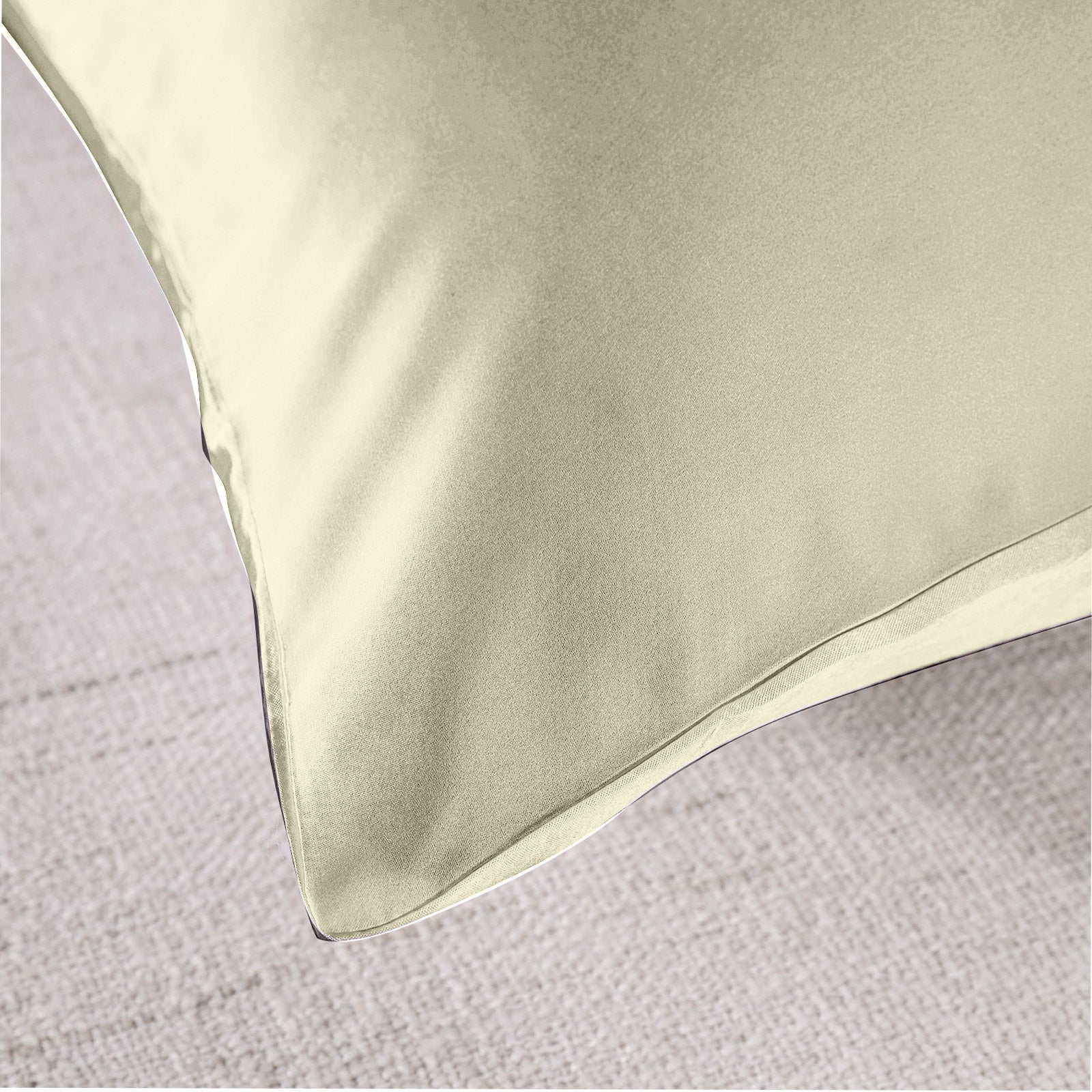 Royal Comfort Mulberry Soft Silk Hypoallergenic Pillowcase Twin Pack 51 x 76cm - Ivory-Pillowcases-PEROZ Accessories