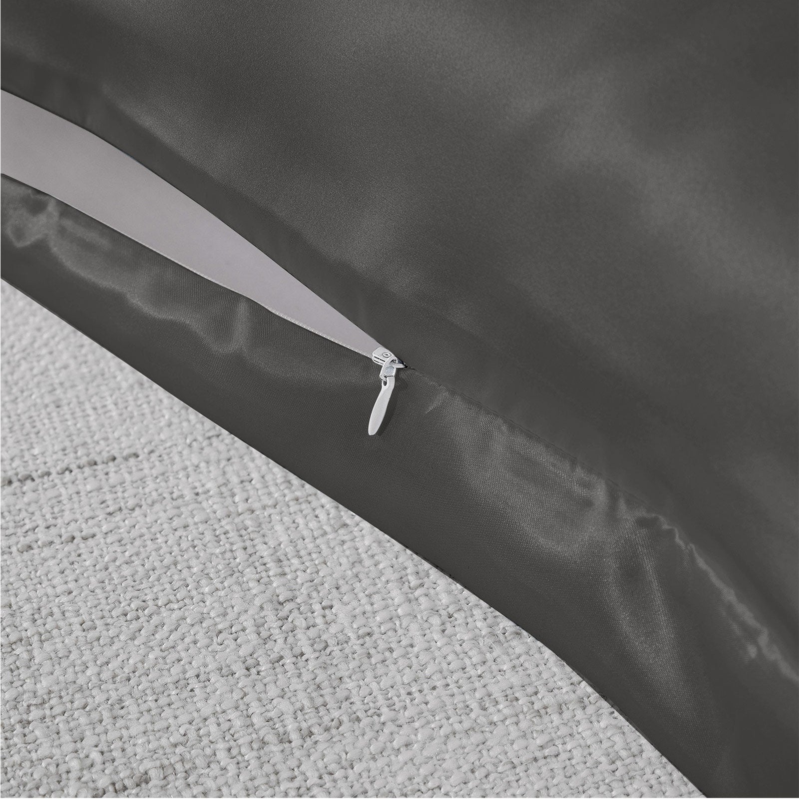 Royal Comfort Mulberry Soft Silk Hypoallergenic Pillowcase Twin Pack 51 x 76cm - Charcoal-Pillowcases-PEROZ Accessories