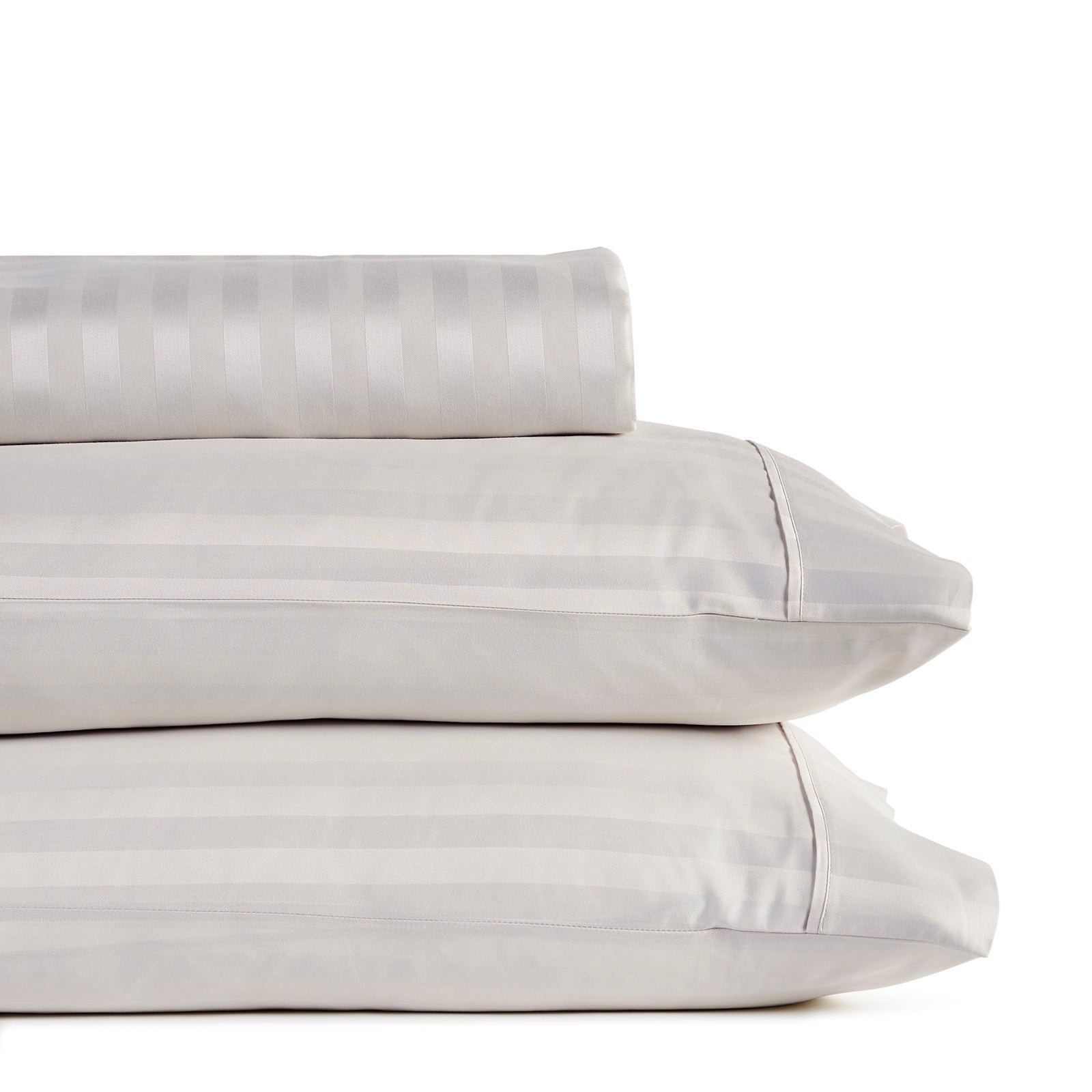 Royal Comfort 1200 Thread Count Damask Cotton Blend 3 Piece Combo Sheet Set - King - Silver-Bed Sheets-PEROZ Accessories