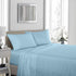 Royal Comfort 1200 Thread Count Sheet Set 4 Piece Ultra Soft Satin Weave Finish - King - Sky Blue-Bed Sheets-PEROZ Accessories