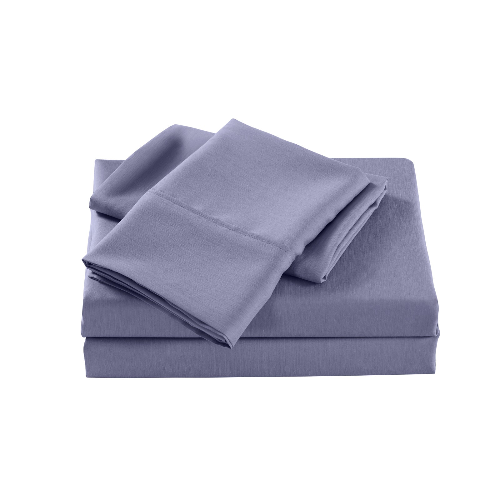 Royal Comfort 2000 Thread Count Bamboo Cooling Sheet Set Ultra Soft Bedding - King - Lilac Grey-Bed Sheets-PEROZ Accessories