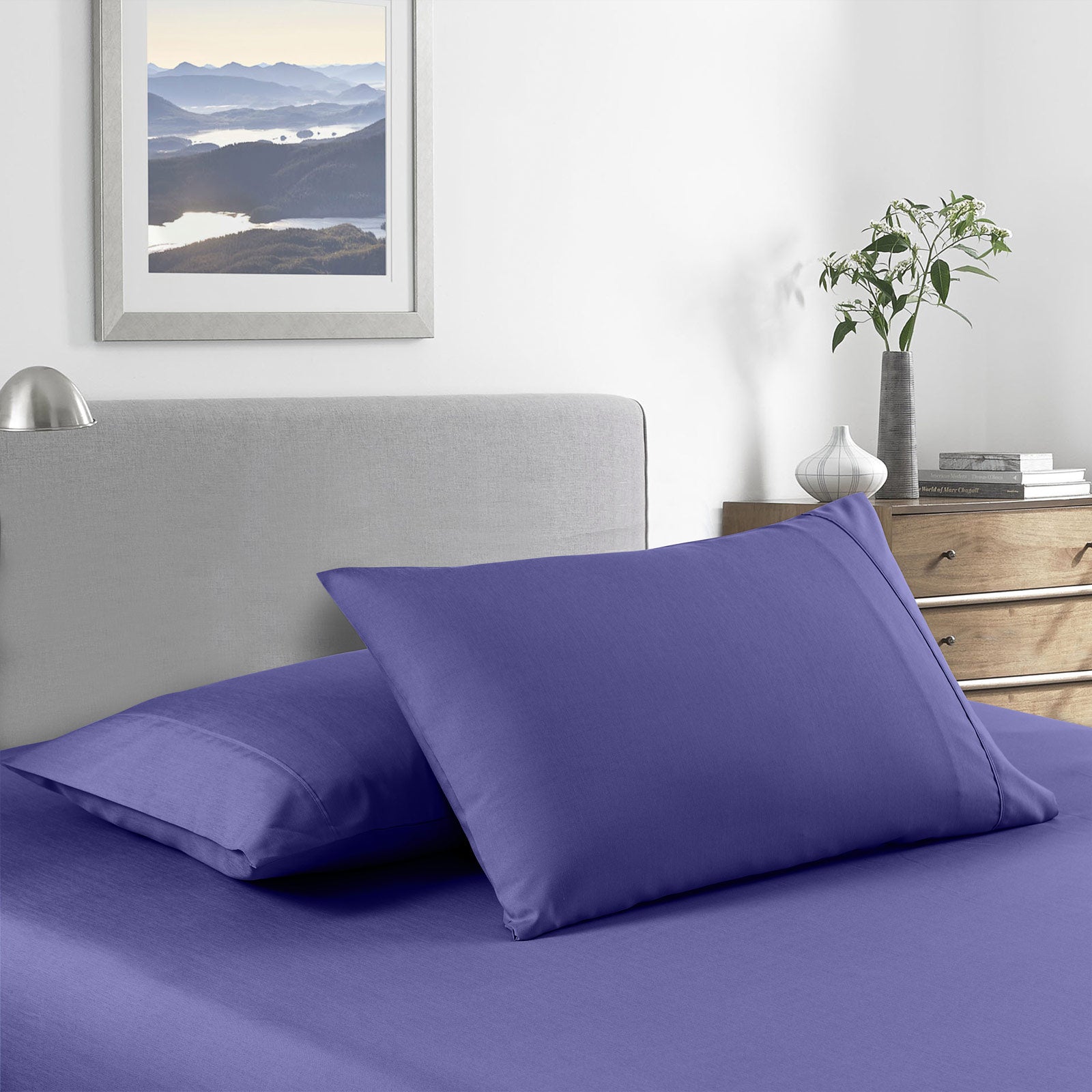 Royal Comfort 2000 Thread Count Bamboo Cooling Sheet Set Ultra Soft Bedding - Single - Royal Blue-Bed Sheets-PEROZ Accessories