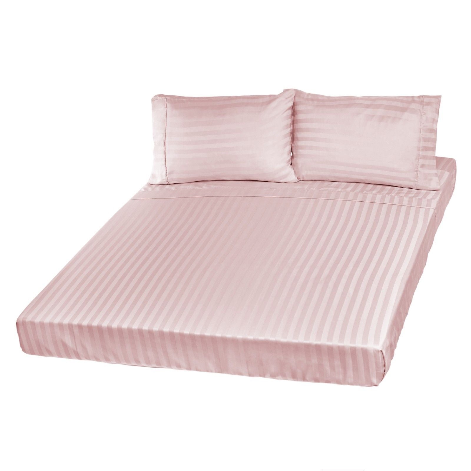 Royal Comfort 1200TC Sheet Set Damask Cotton Blend Ultra Soft Sateen Bedding - Queen - Blush-Bed Sheets-PEROZ Accessories