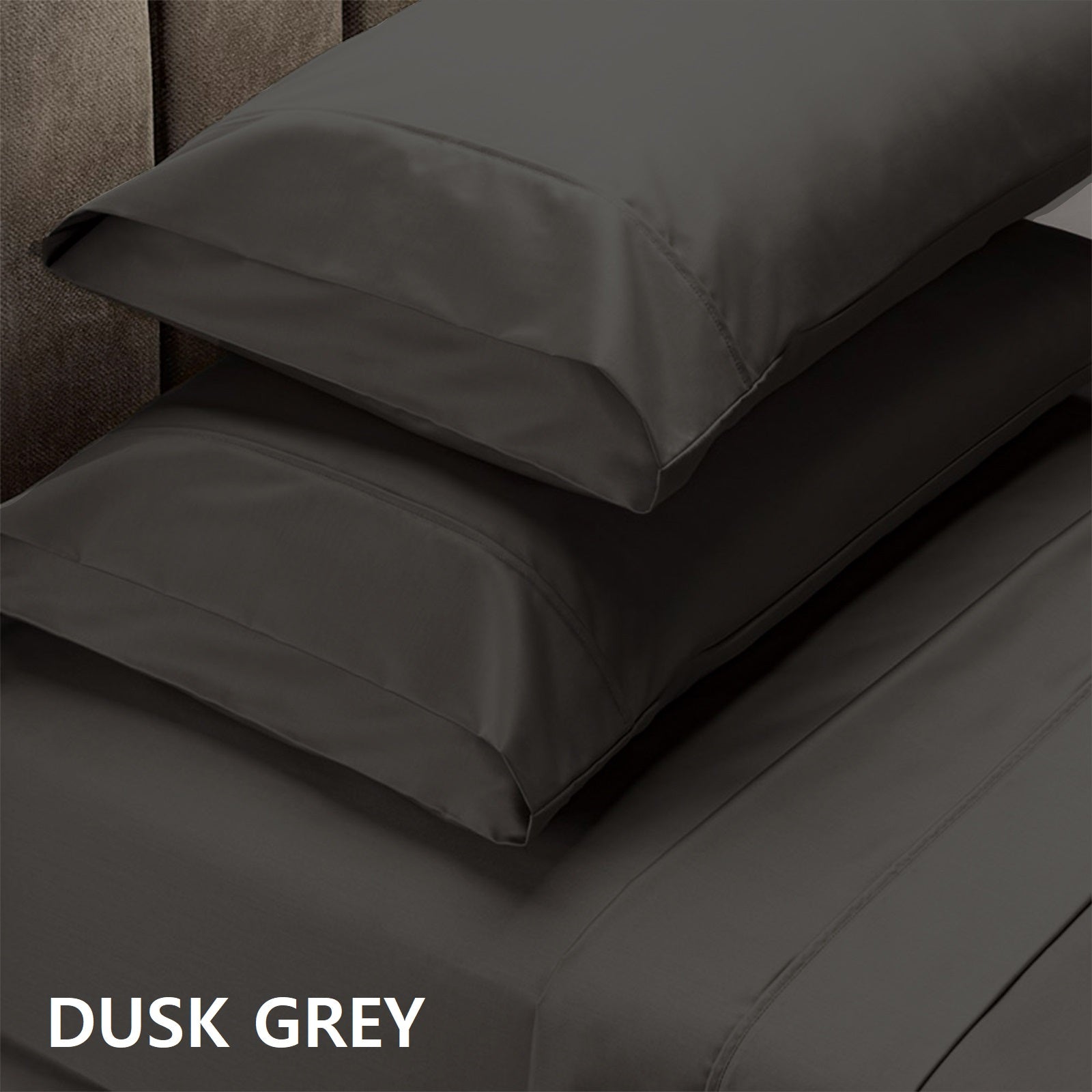 Royal Comfort 1500 Thread Count Cotton Rich Sheet Set 4 Piece Ultra Soft Bedding - Queen - Dusk Grey-Home & Garden > Bedding-PEROZ Accessories