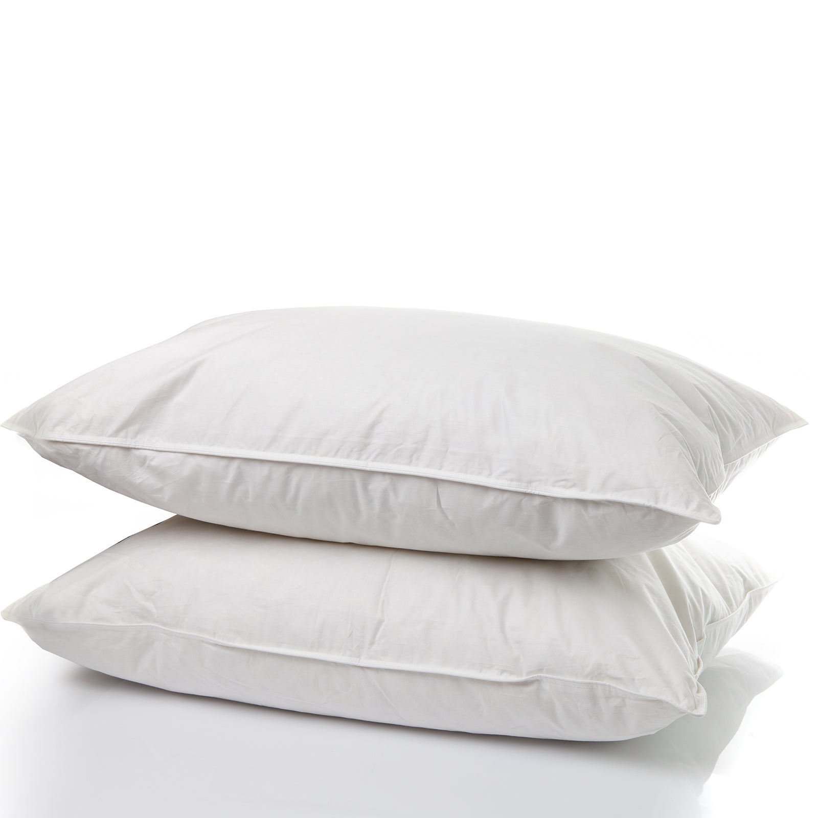 Royal Comfort 100% Cotton Vintage Sheet Set And 2 Duck Feather Down Pillows Set - Single - White-Home & Garden > Bedding-PEROZ Accessories