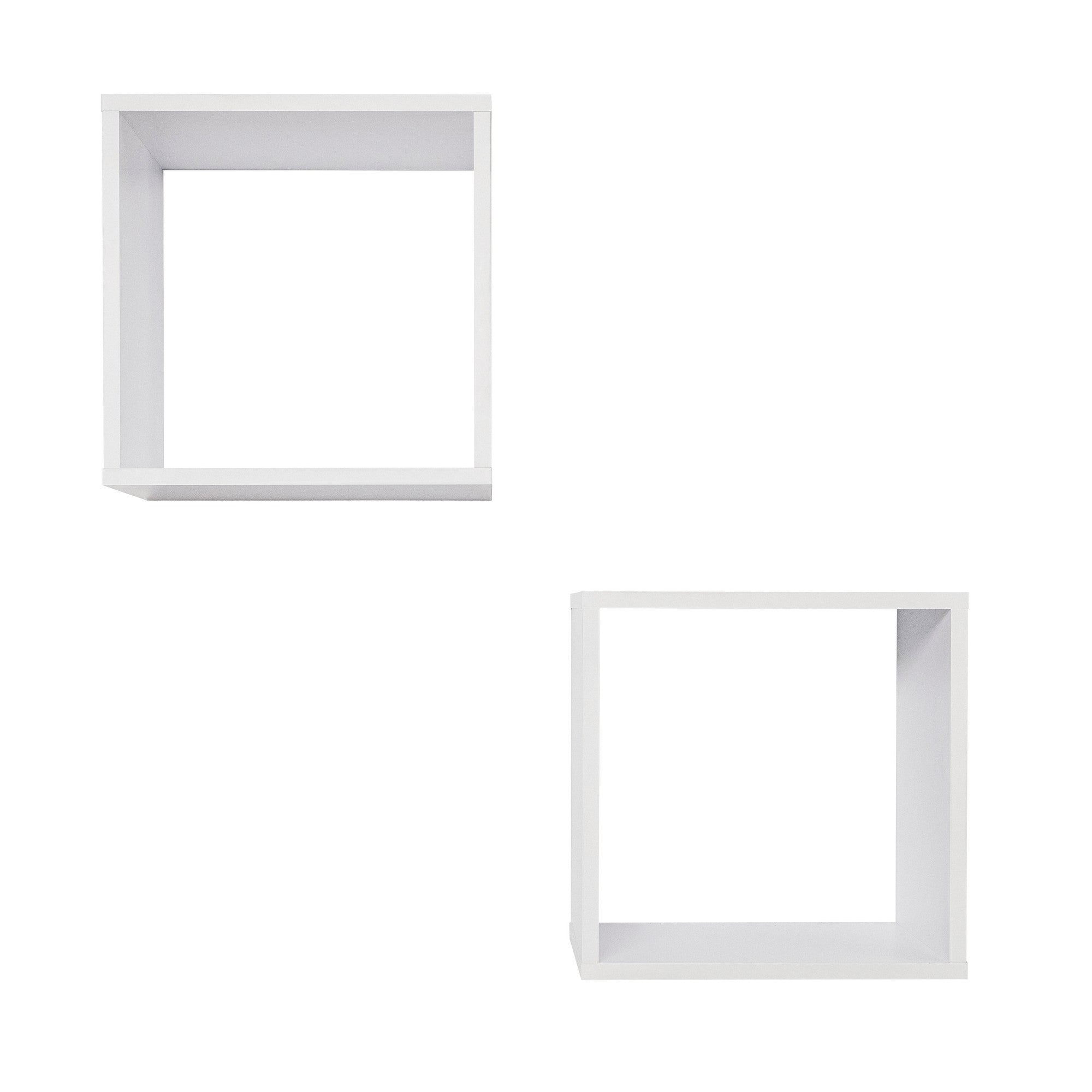 BERGEN CUBE TWIN PACK (WHITE)-Furniture > Living Room-PEROZ Accessories