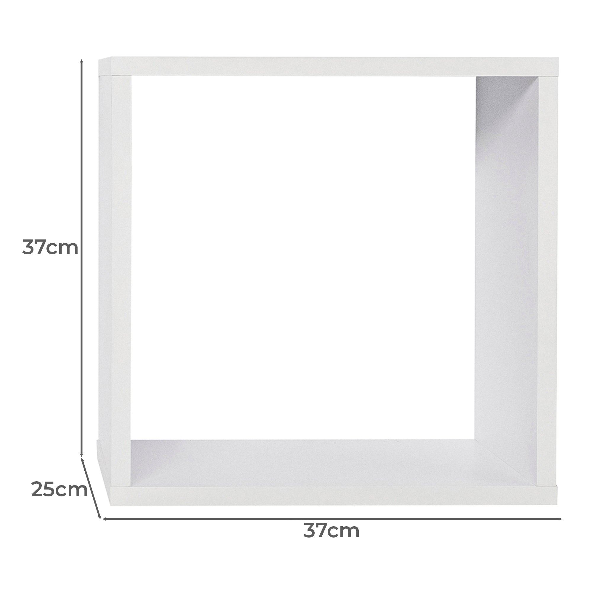 BERGEN CUBE TWIN PACK (WHITE)-Furniture > Living Room-PEROZ Accessories