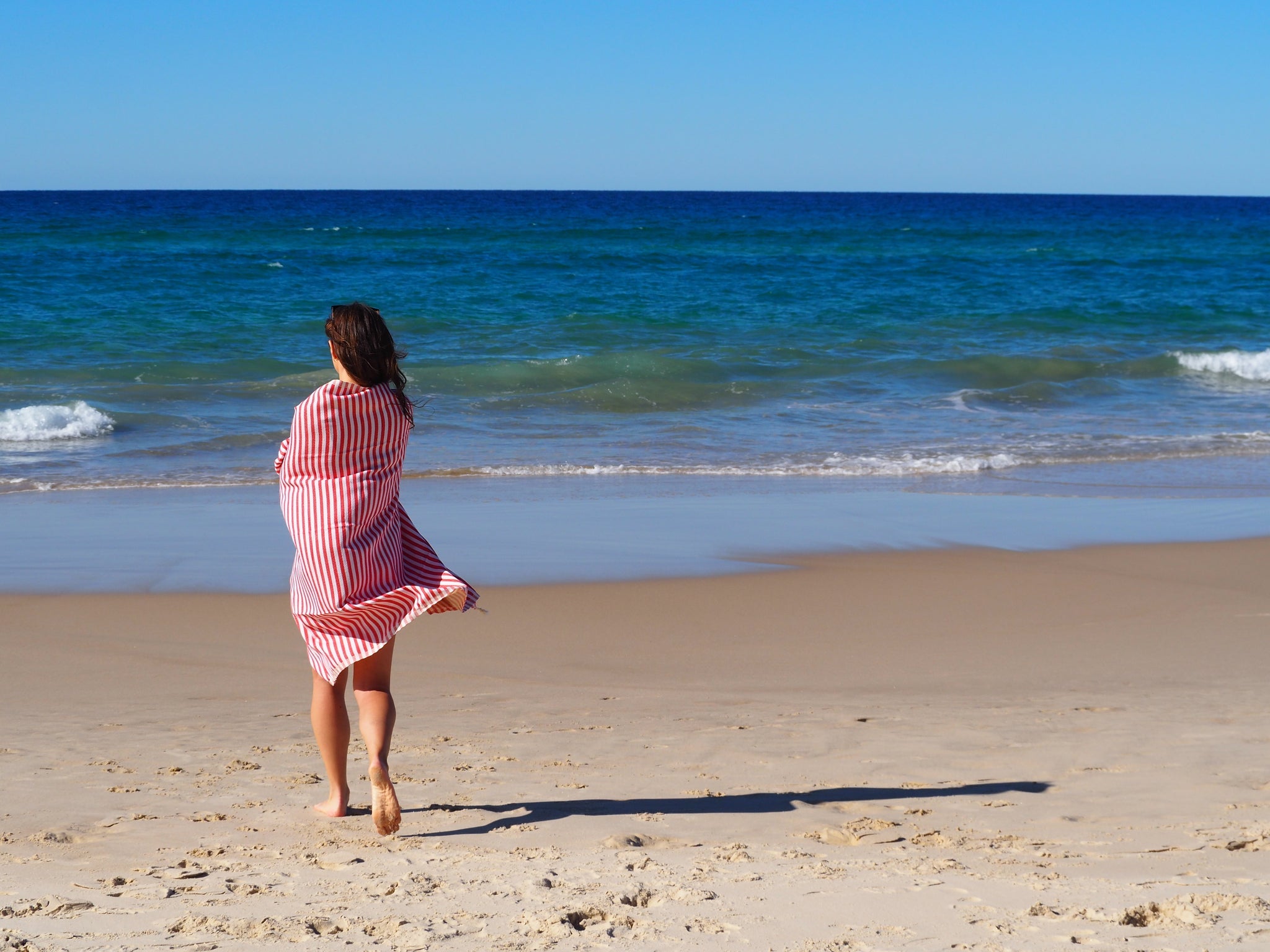 PORTSEA TURKISH COTTON TOWEL - CHERRY-Outdoor > Picnic-PEROZ Accessories