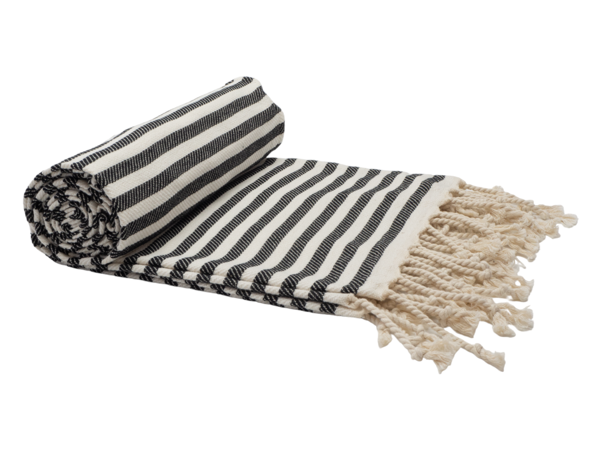 PORTSEA TURKISH COTTON TOWEL - MIDNIGHT-Outdoor > Picnic-PEROZ Accessories