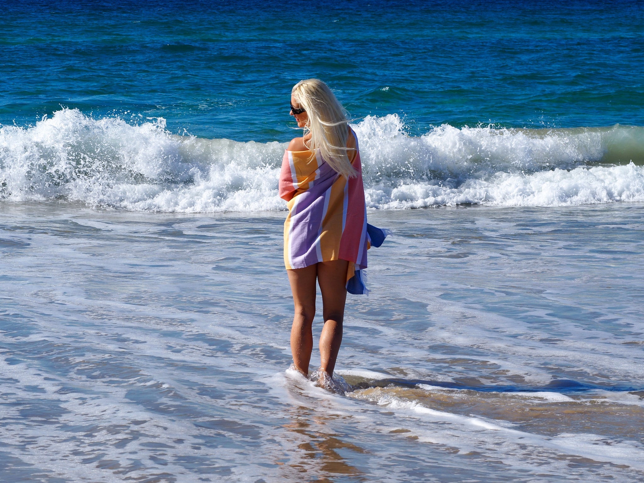 SORRENTO TURKSIH COTTON TOWEL - SUMMER-Outdoor > Picnic-PEROZ Accessories