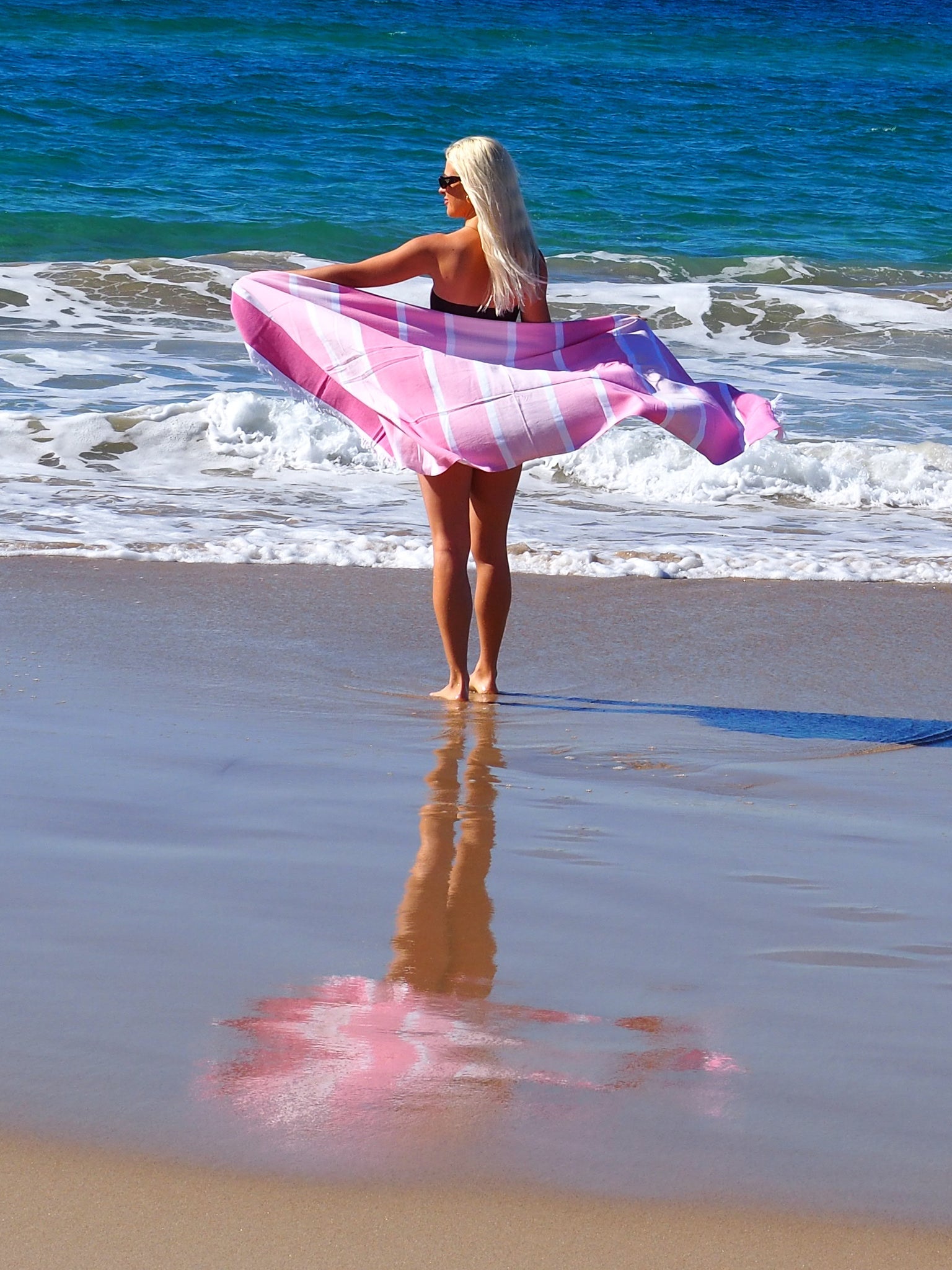 SORRENTO TURKISH COTTON TOWEL - CANDY-Outdoor > Picnic-PEROZ Accessories