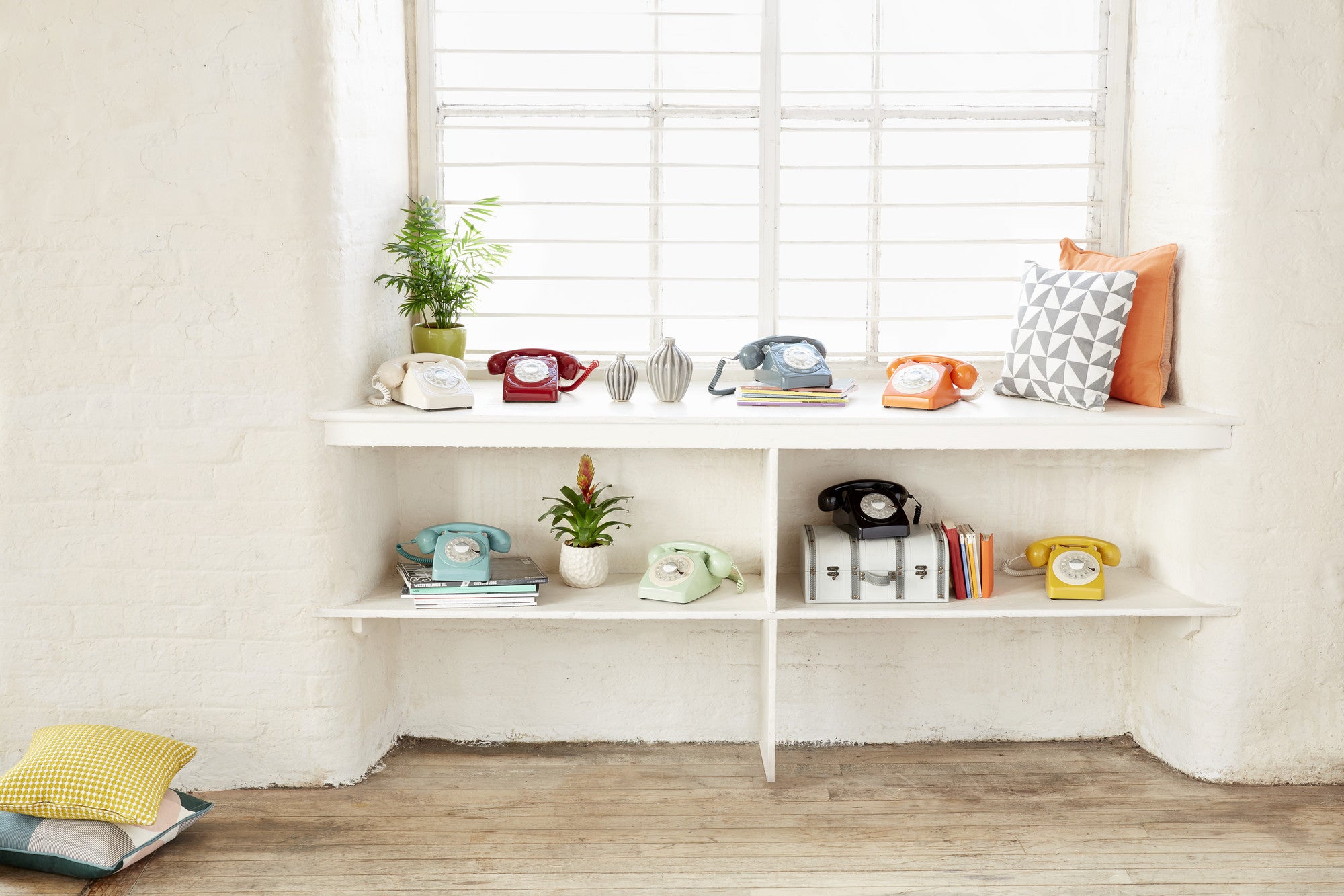 GPO RETRO GPO 746 ROTARY TELEPHONE - GREEN-Home & Garden > Home Office Accessories-PEROZ Accessories