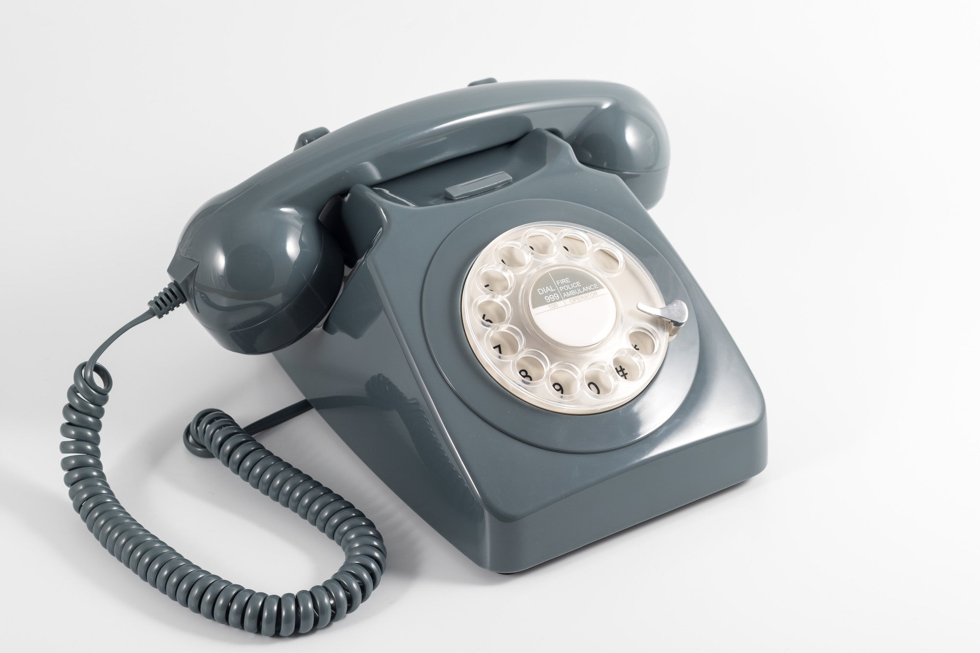 GPO RETRO GPO 746 ROTARY TELEPHONE - GREY-Home & Garden > Home Office Accessories-PEROZ Accessories