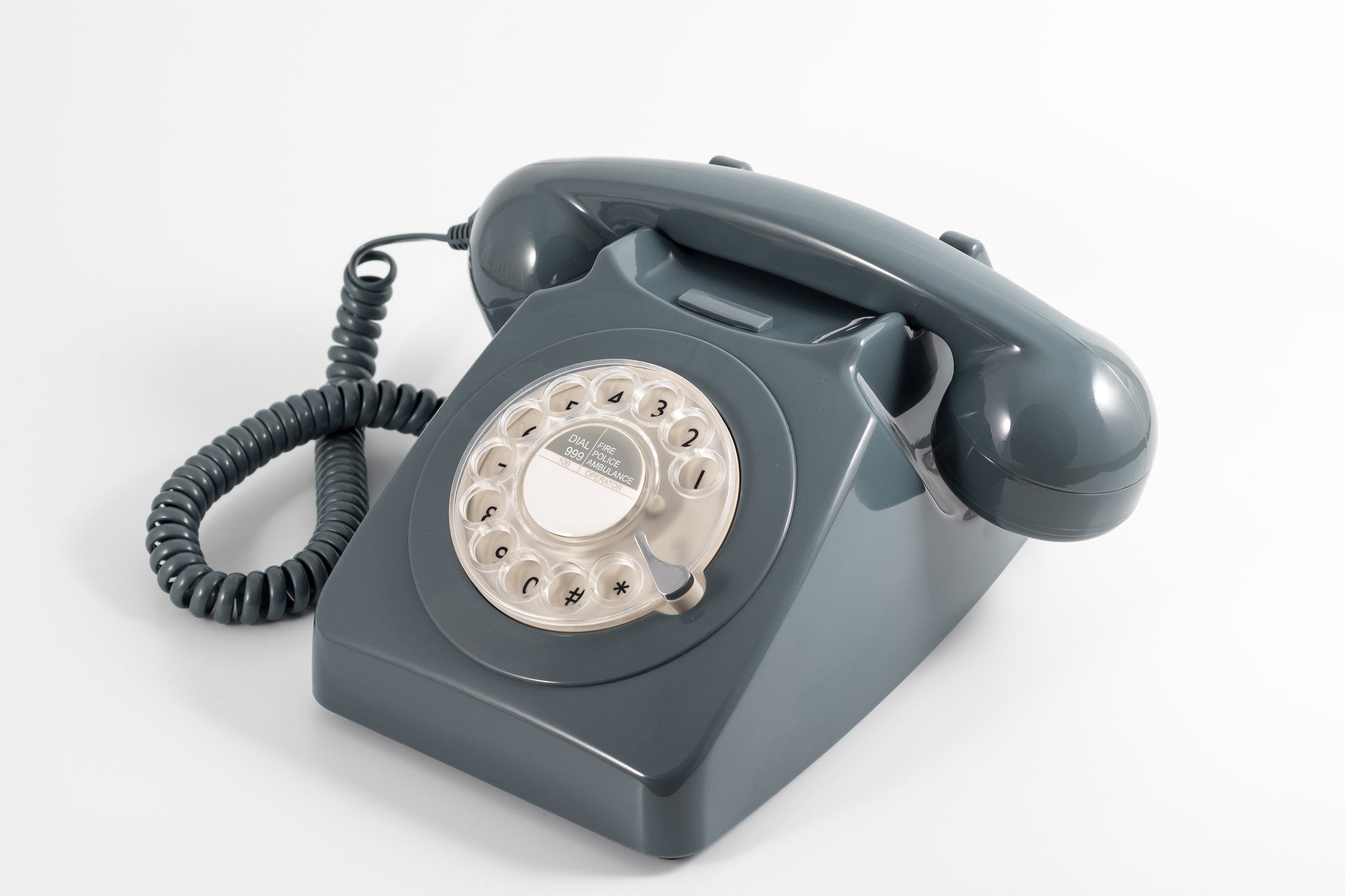 GPO RETRO GPO 746 ROTARY TELEPHONE - GREY-Home & Garden > Home Office Accessories-PEROZ Accessories
