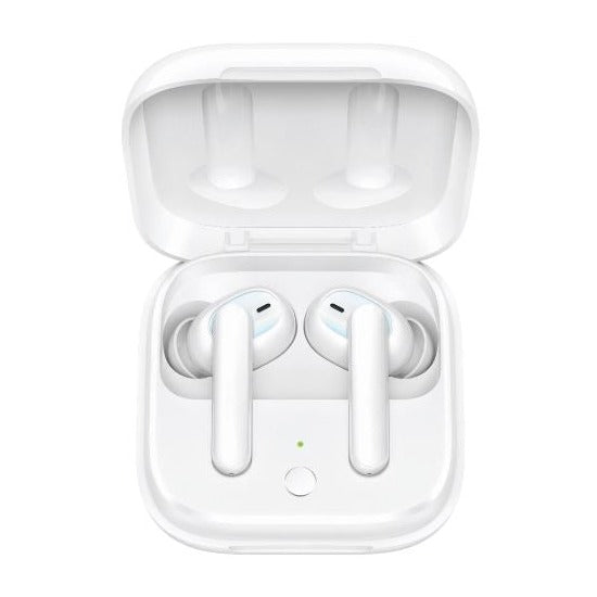 OPPO Enco W51 True Wireless Earphones White - Hybrid Active Noise Cancellation, Qi Wireless Charging Support, IP54 Dust and Water Resistance-Headphones-PEROZ Accessories