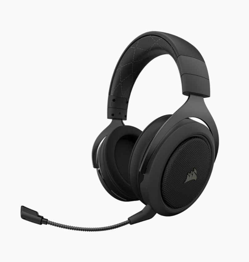 Corsair HS70 Pro Wireless Gaming Headset Carbon. 7.1 Sound, Up to 16hrs of Playback. PC and PS4 Compatible. s-Headphones-PEROZ Accessories
