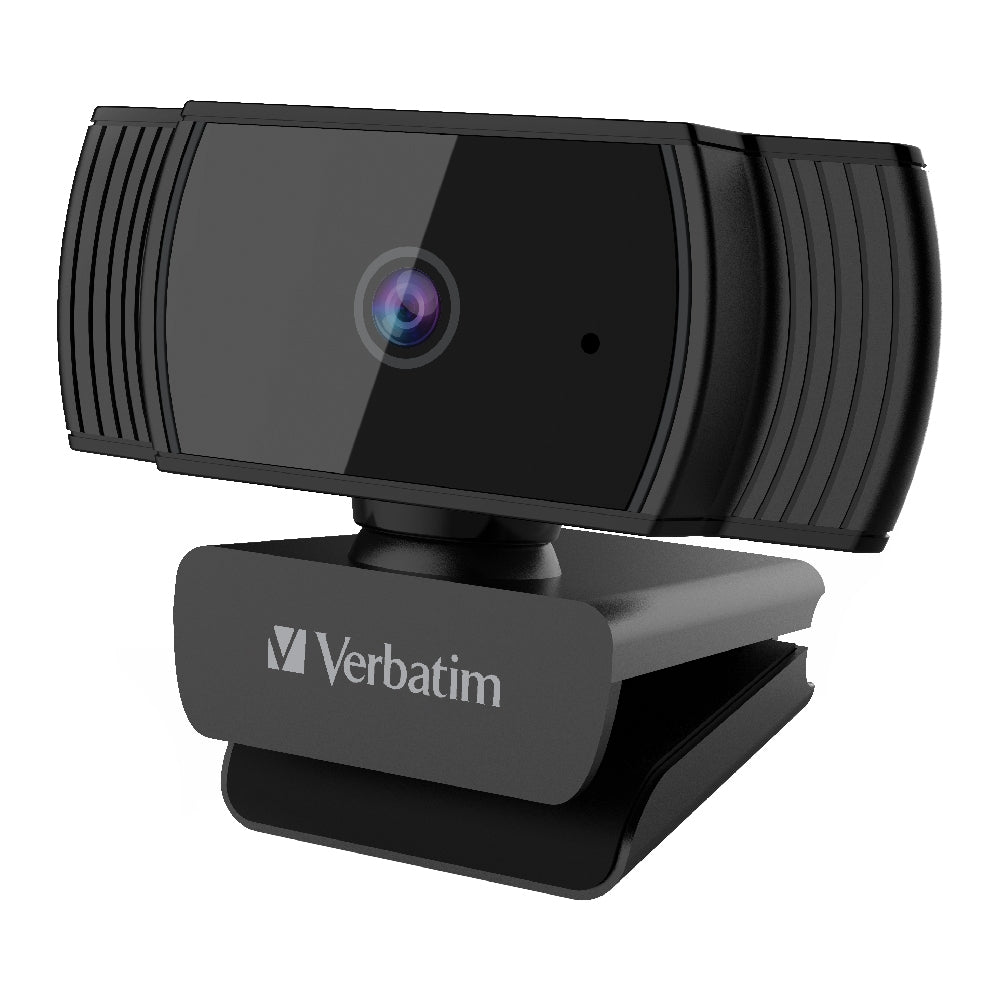 VERBATIM Webcam Full HD 1080P with Auto Focus - Black-Electronics > Computer Accessories-PEROZ Accessories