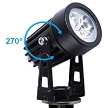 3 x LED Spotlights Powered Solar Garden Lights Outdoor Waterproof (Warm White)-Home & Garden > Garden Lights-PEROZ Accessories