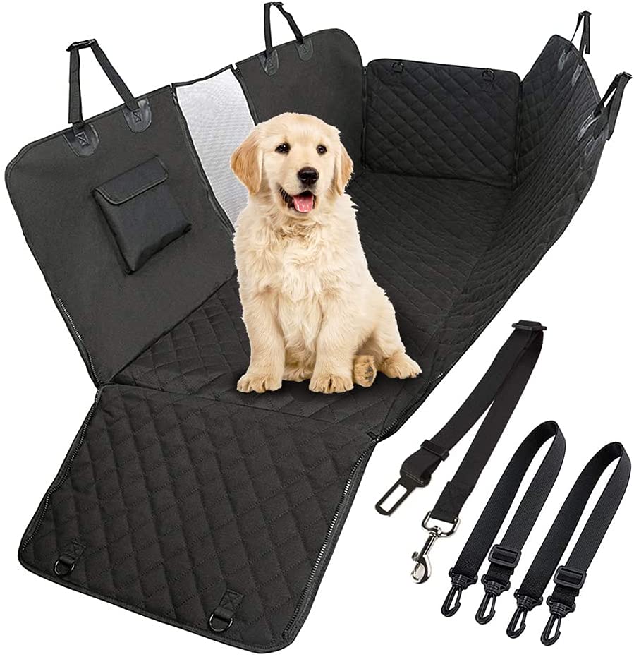 Waterproof Dog Seat Cover with View Mesh and Scratch Prevent Antislip for Trucks ,Cars and SUV-Dog Kennels-PEROZ Accessories