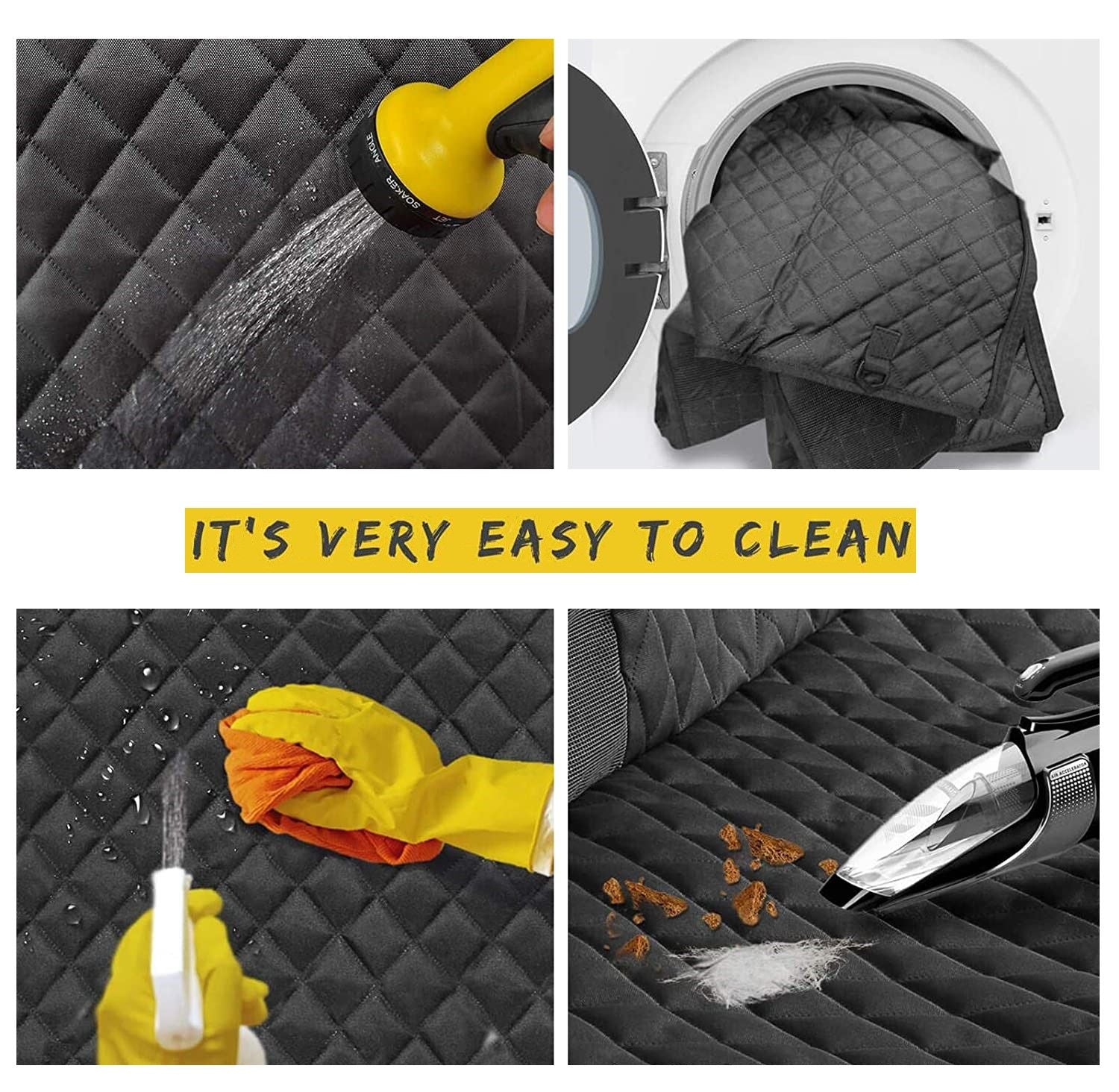 Waterproof Dog Seat Cover with View Mesh and Scratch Prevent Antislip for Trucks ,Cars and SUV-Dog Kennels-PEROZ Accessories