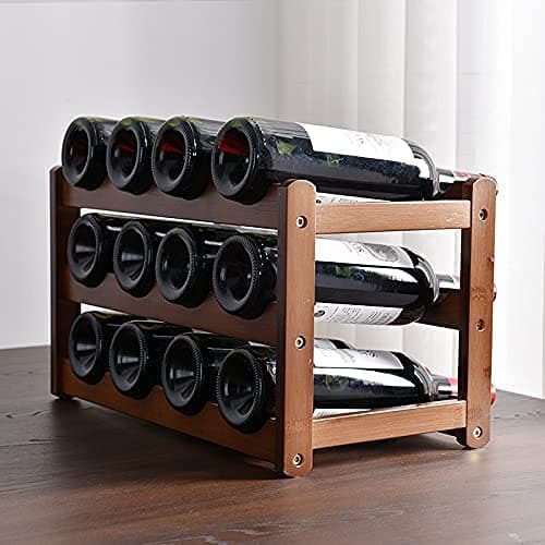 3-layer Bamboo Wine Storage Rack (12 bottles)-Home & Garden > Storage-PEROZ Accessories