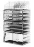 Makeup Cosmetic Organizer Storage with 12 Drawers Display Boxes (Clear)-Health & Beauty > Cosmetic Storage-PEROZ Accessories