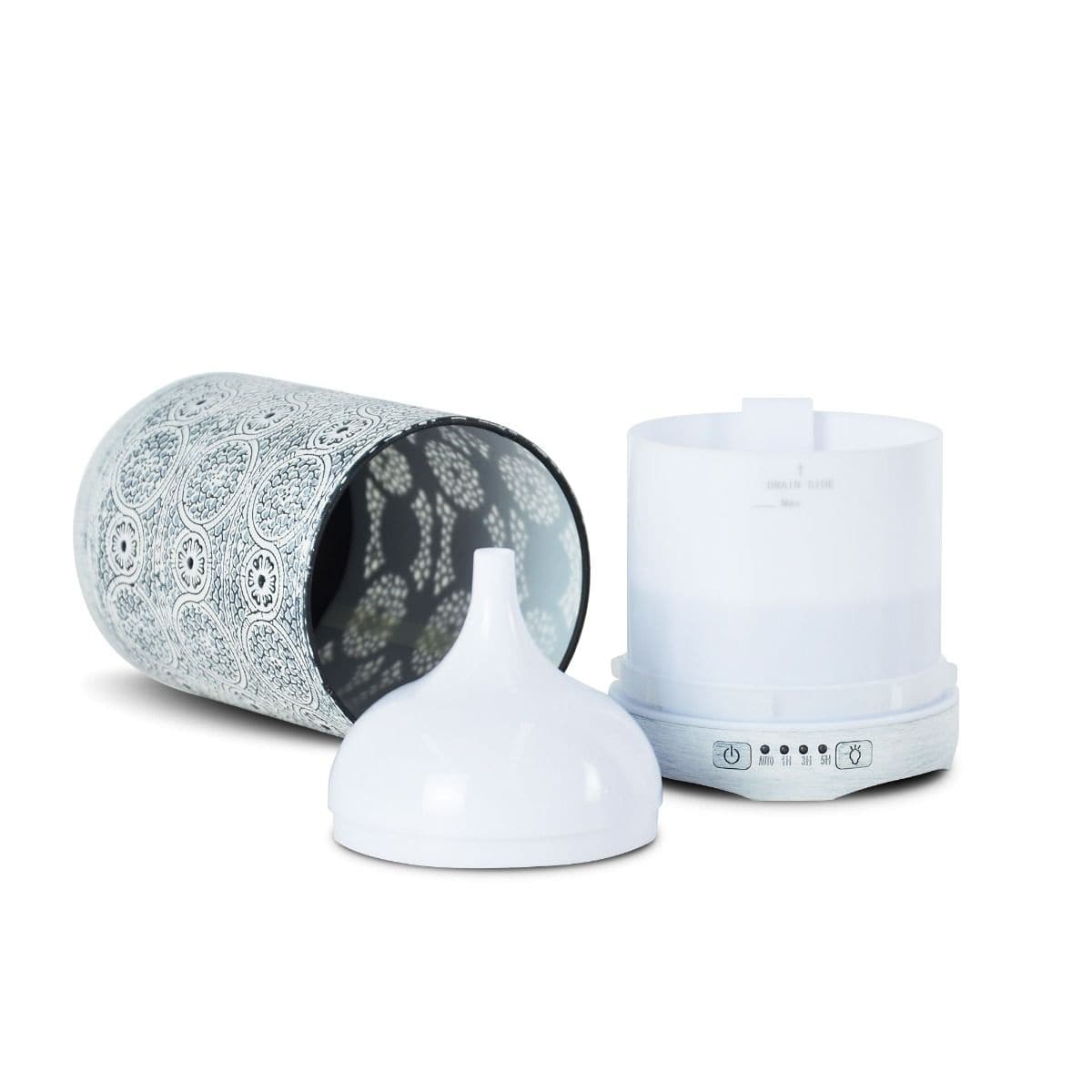 activiva 260ml Metal Essential Oil and Aroma Diffuser-Vintage White-Appliances > Aroma Diffusers & Humidifiers-PEROZ Accessories