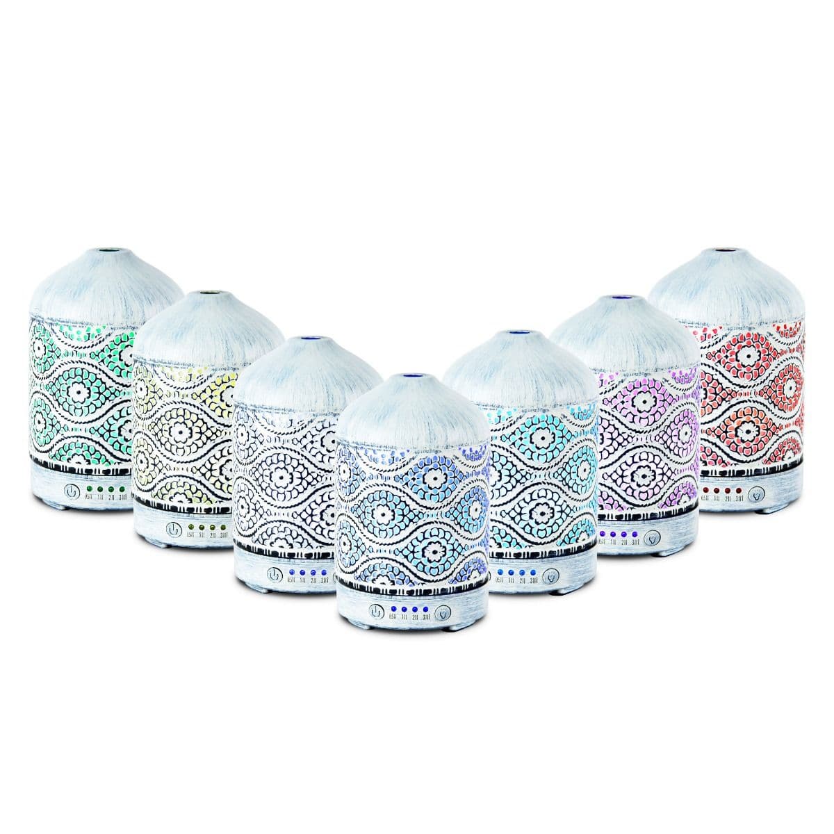 activiva 100ml Metal Essential Oil and Aroma Diffuser-Vintage White-Appliances > Aroma Diffusers & Humidifiers-PEROZ Accessories